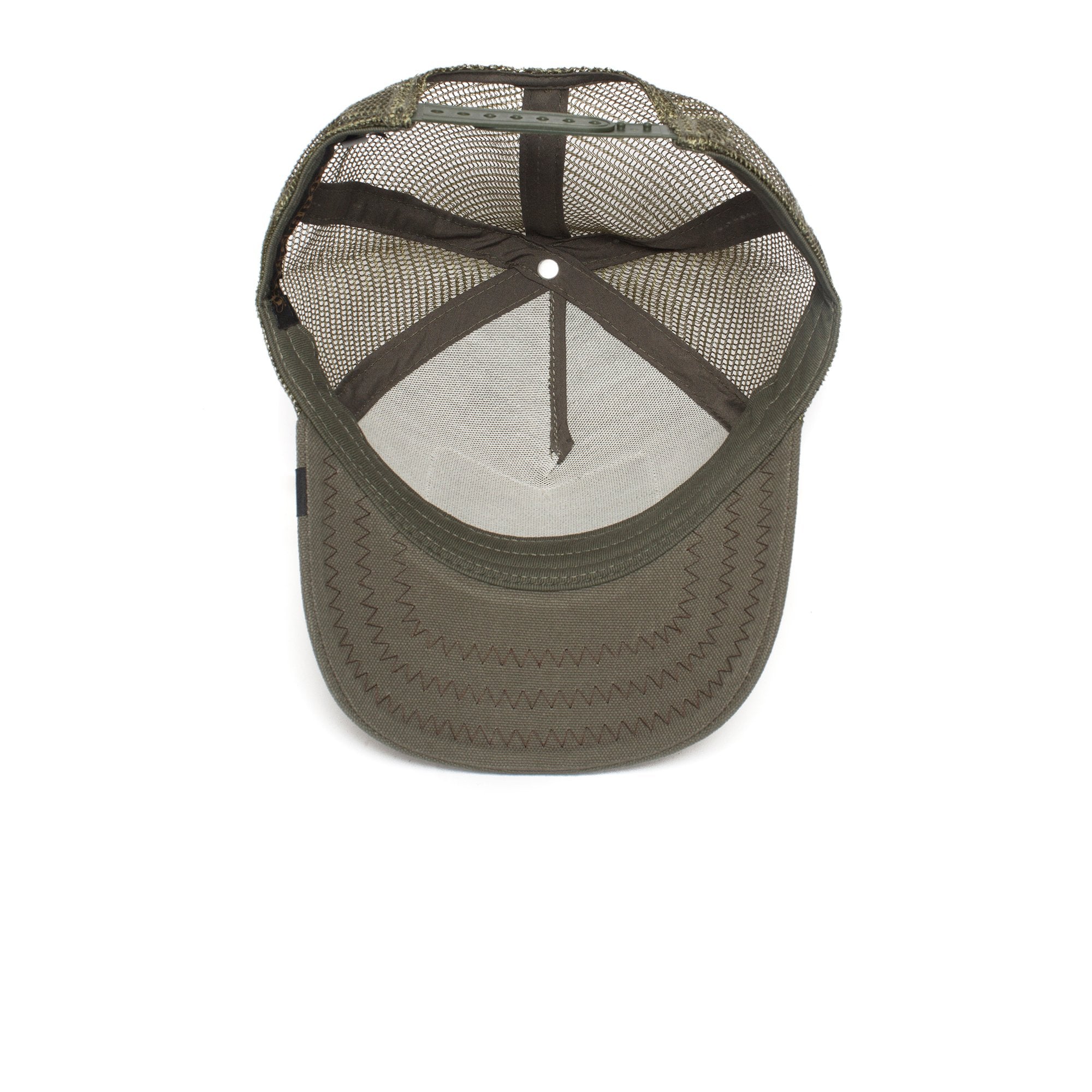 Goorin Bros. donkey ass cotton trucker baseball cap Olive under view