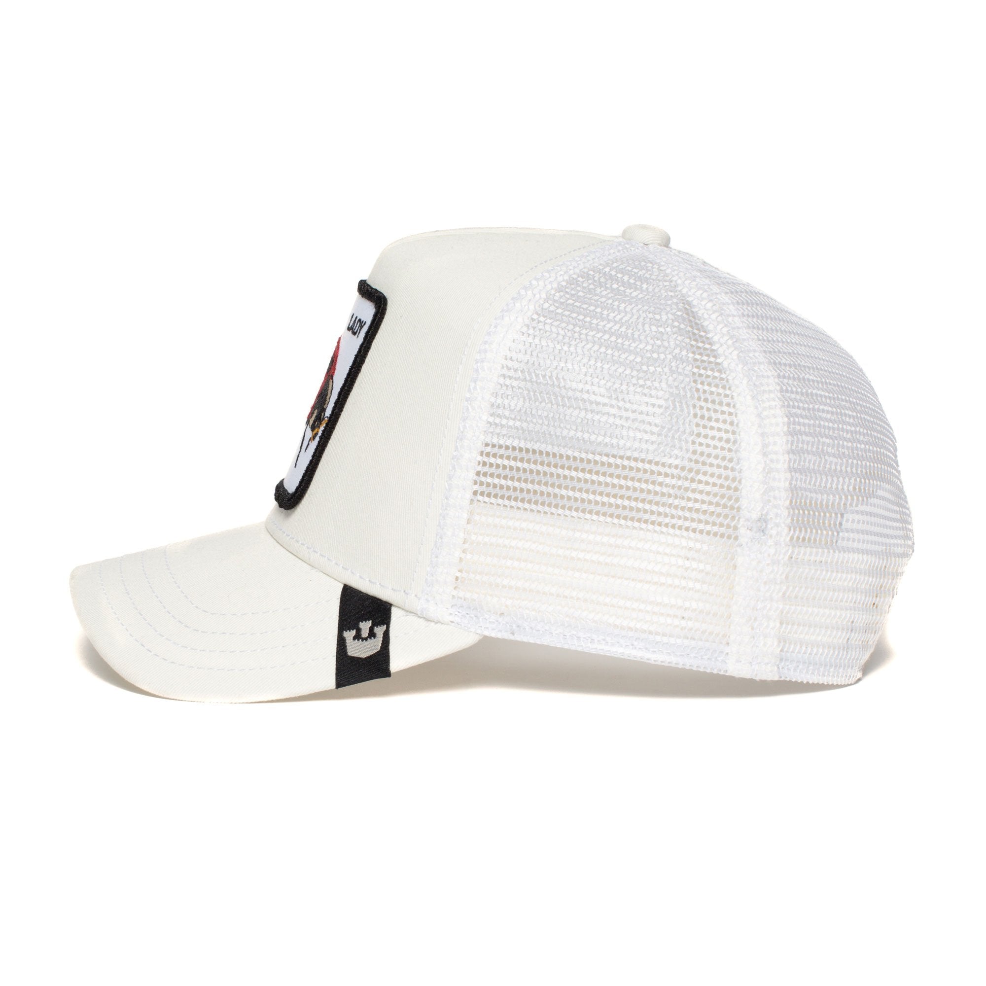 Goorin Bros. spot cotton 5 panel baseball cap Ivory side view