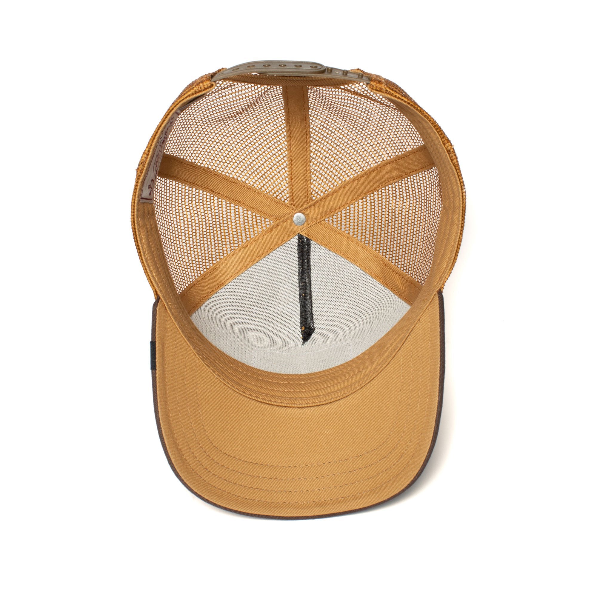 Goorin Bros. biter cotton 5 panel baseball cap Brown under view