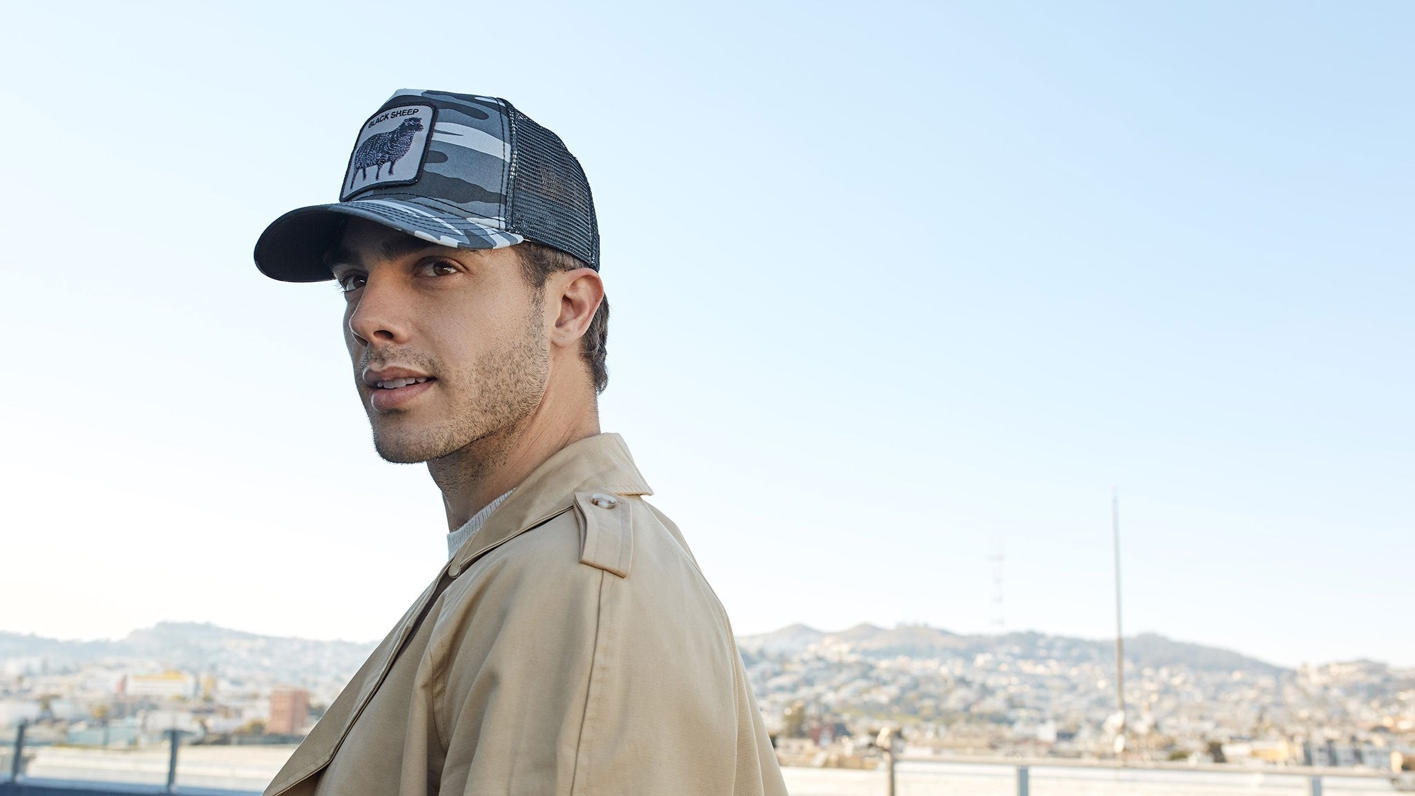 Goorin Bros. naughty lamb baseball cap Grey hero shot on male model