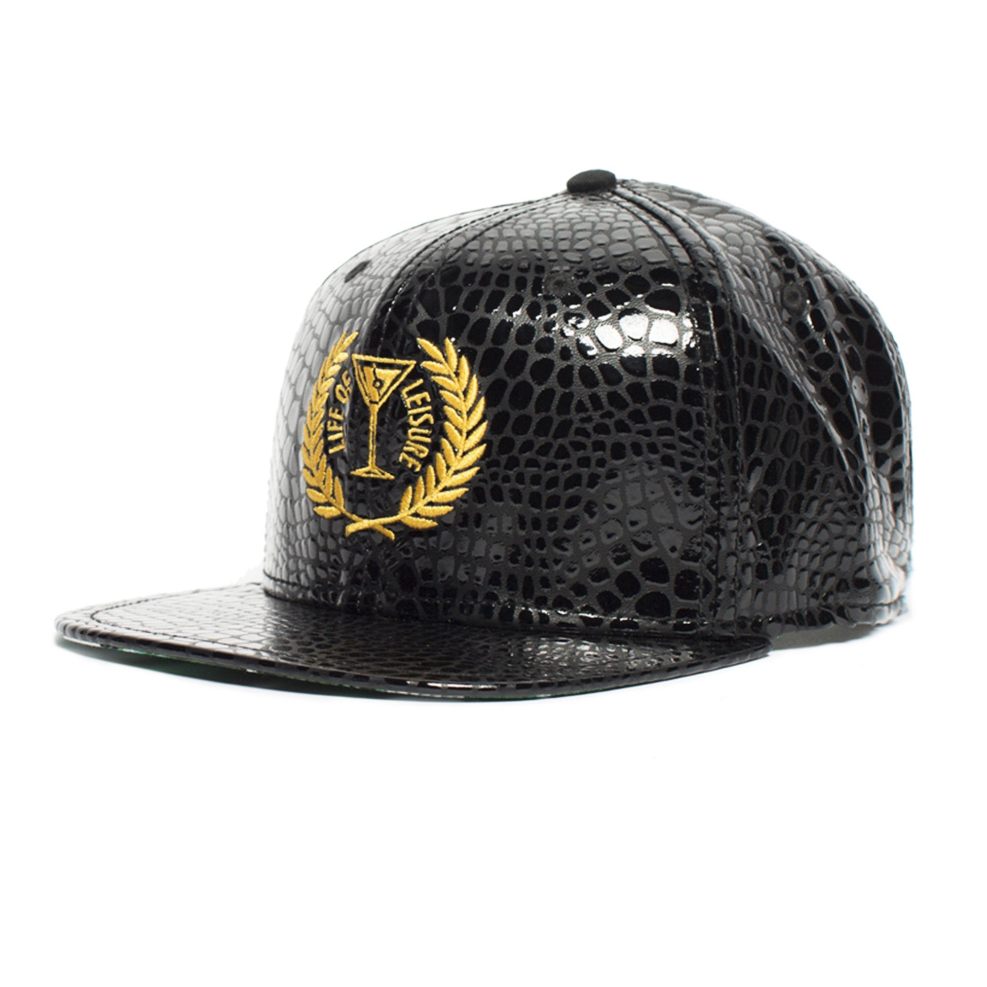 Goorin Bros. on a boat plastic flatcap baseball cap Black left side view