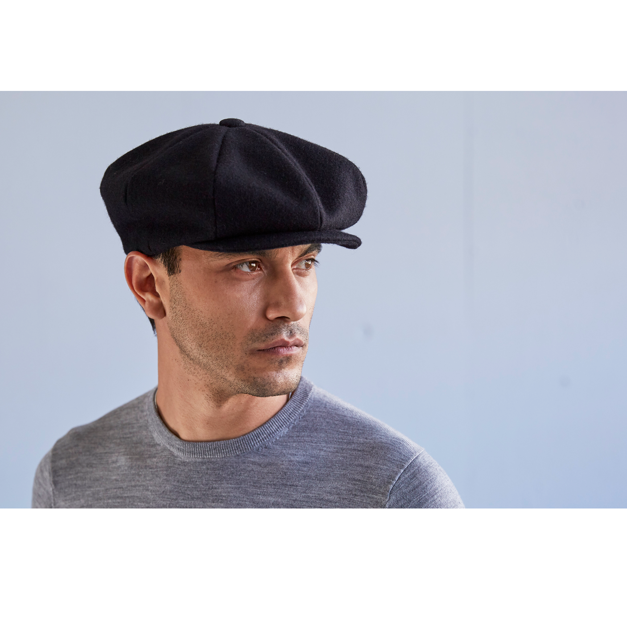 Goorin Bros. mr hammer wool blend gatsby flatcap Black mens styling