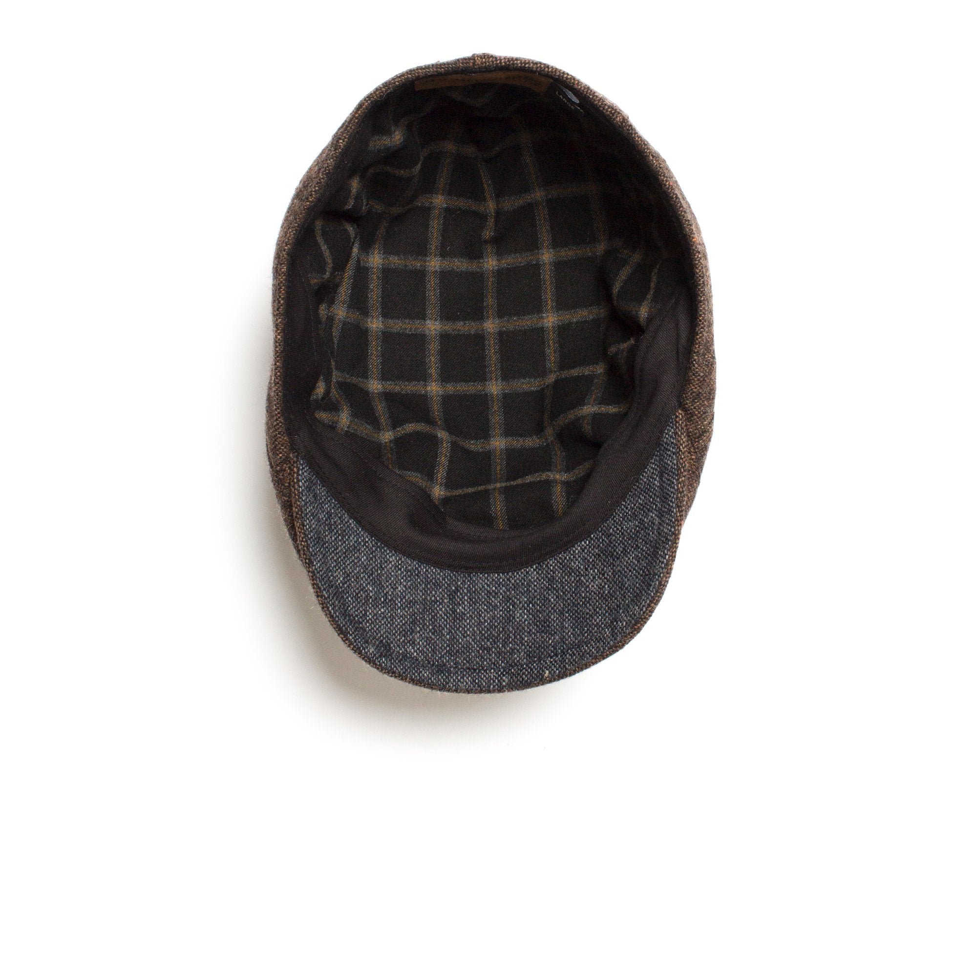 Goorin Bros. liam locke wool blend low profile ivy flatcap Brown under view