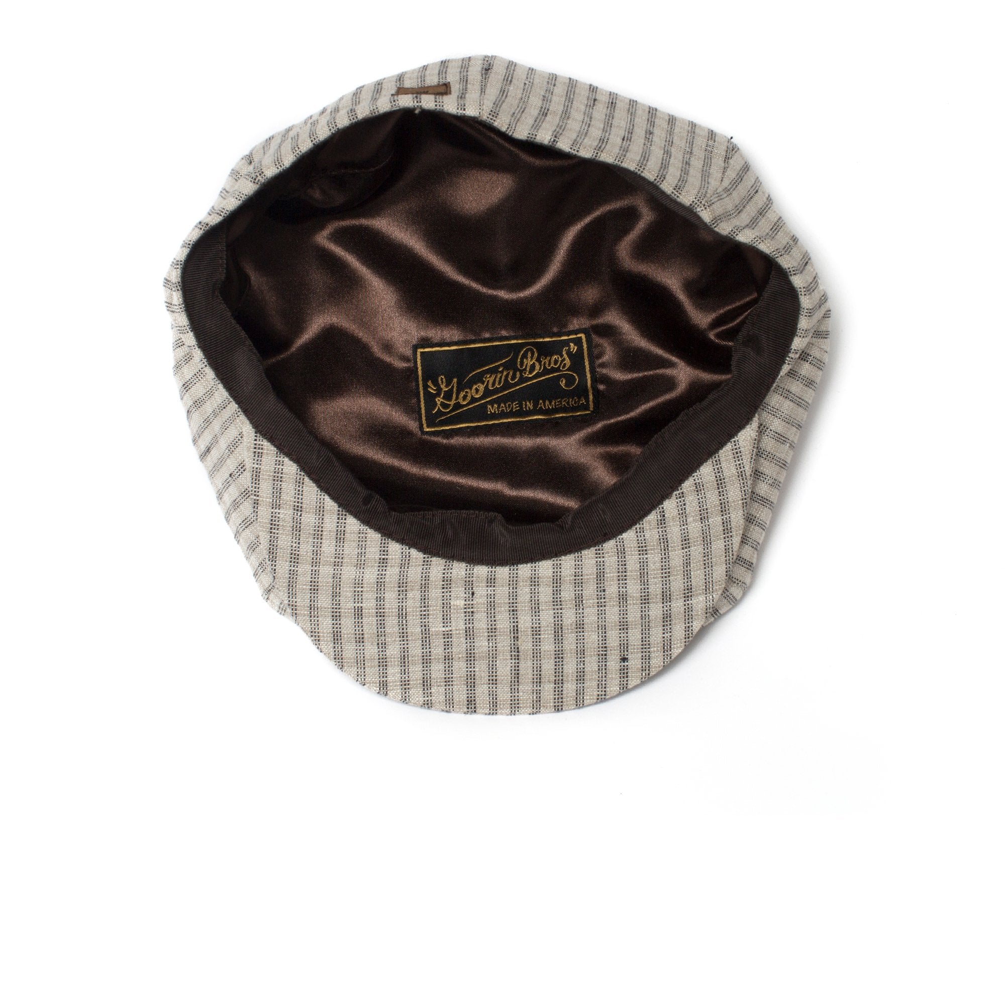Goorin Bros. mordecai linen ivy flatcap Tan under view