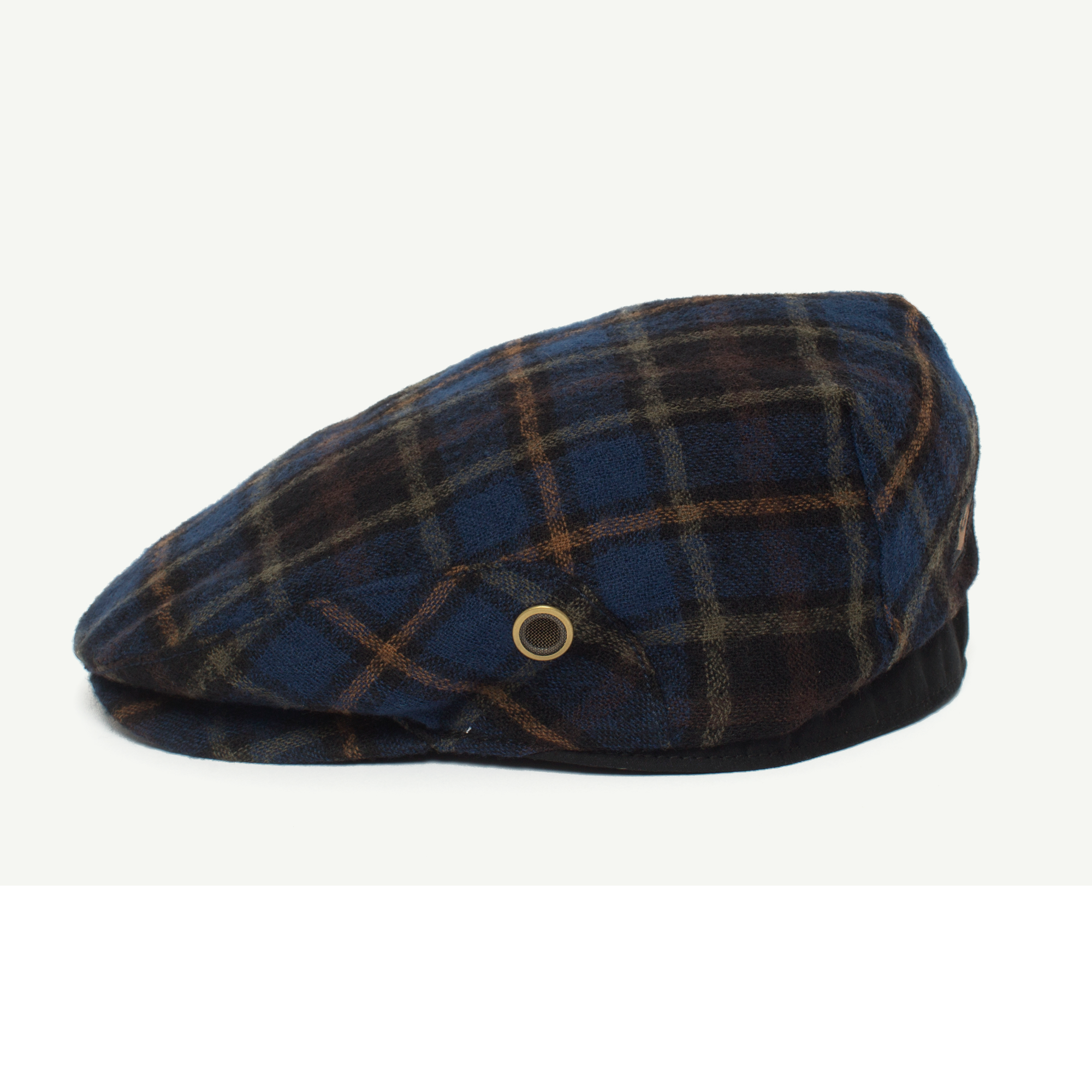 Goorin Bros. luck wool blend ivy flatcap Navy side view