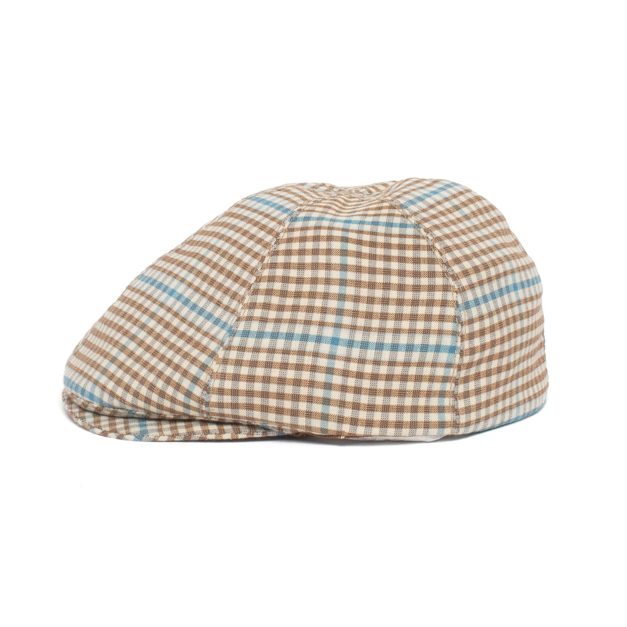 Goorin Bros. woody archer polyester 3 panel ivy flatcap Tan side view