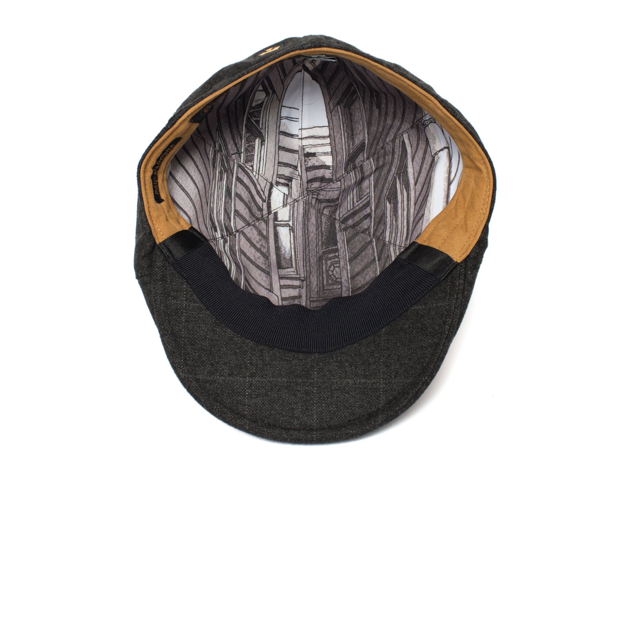 Goorin Bros. the necessity polyester 5 panel ivy flatcap Charcoal under view