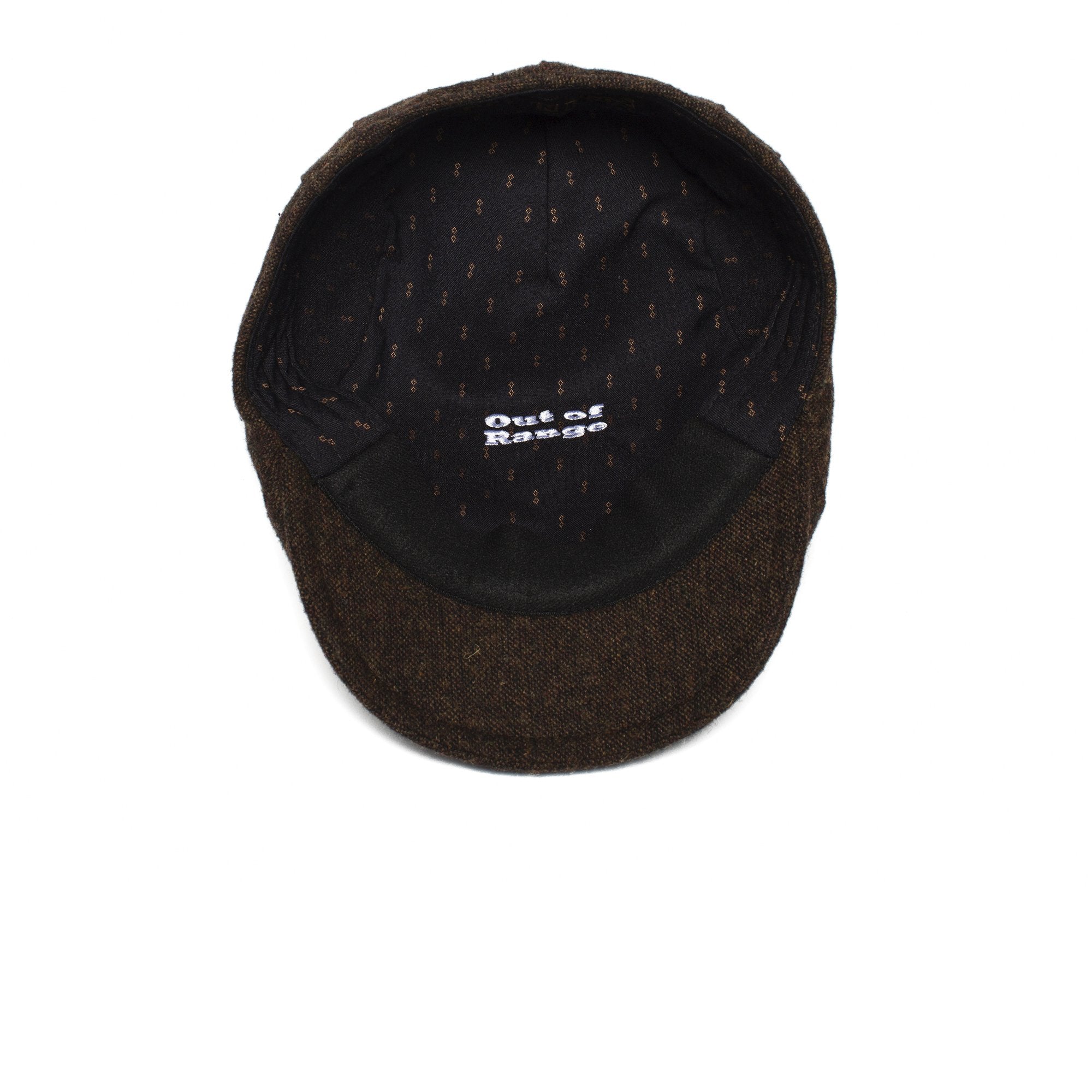 Goorin Bros. out of range polyester low profile ivy flatcap Brown under view
