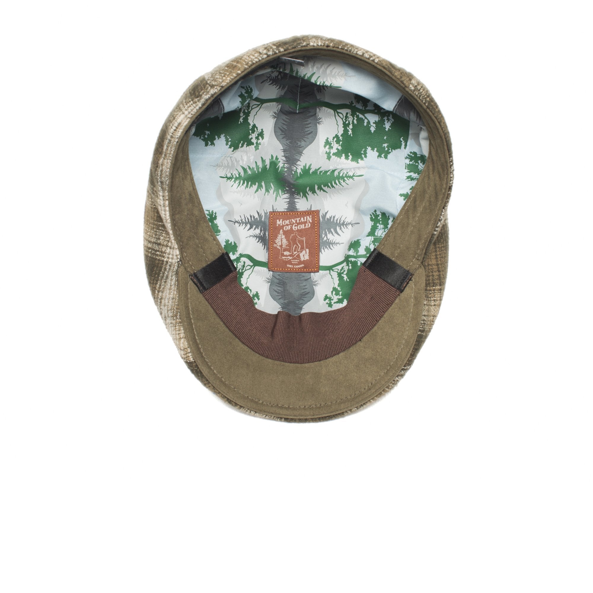 Goorin Bros. white caps cotton low profile ivy flatcap Olive under view