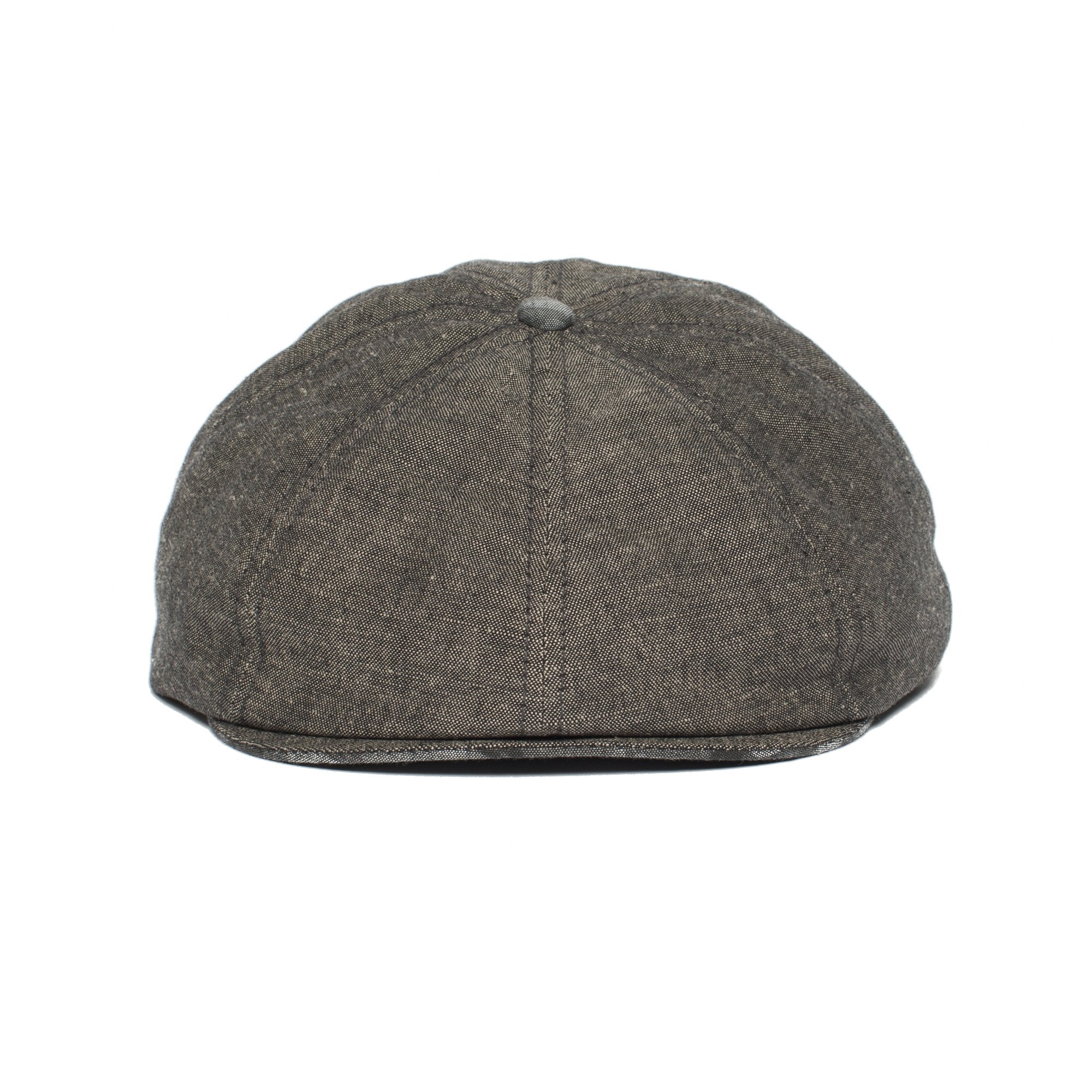 Goorin Bros. breakwater bay linen gatsby flatcap Black front view