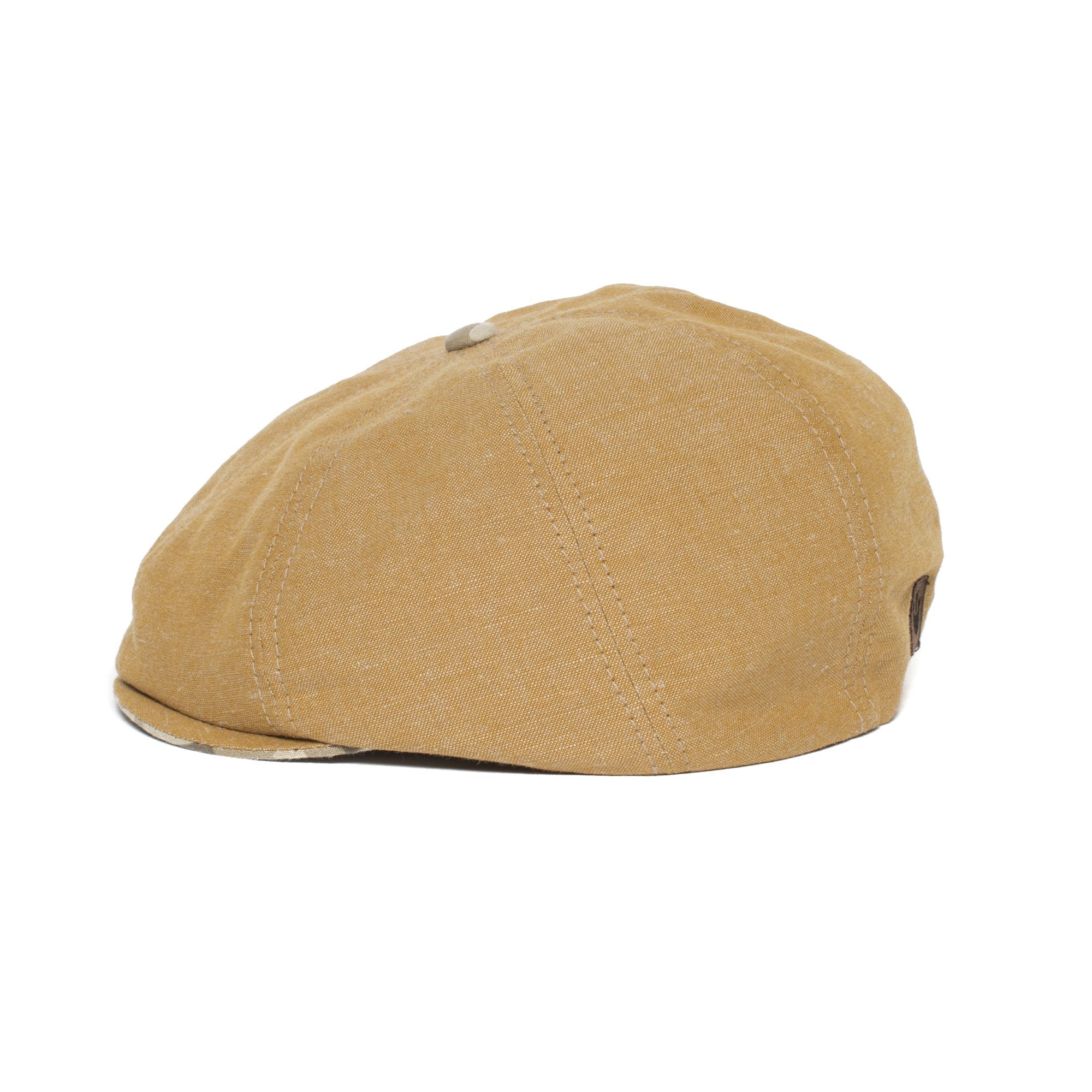 Goorin Bros. breakwater bay linen gatsby flatcap Tan side view