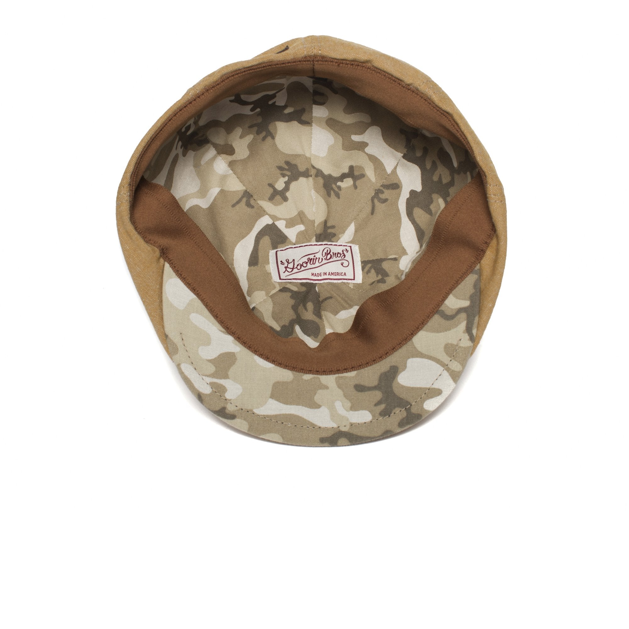 Goorin Bros. breakwater bay linen gatsby flatcap Tan under view
