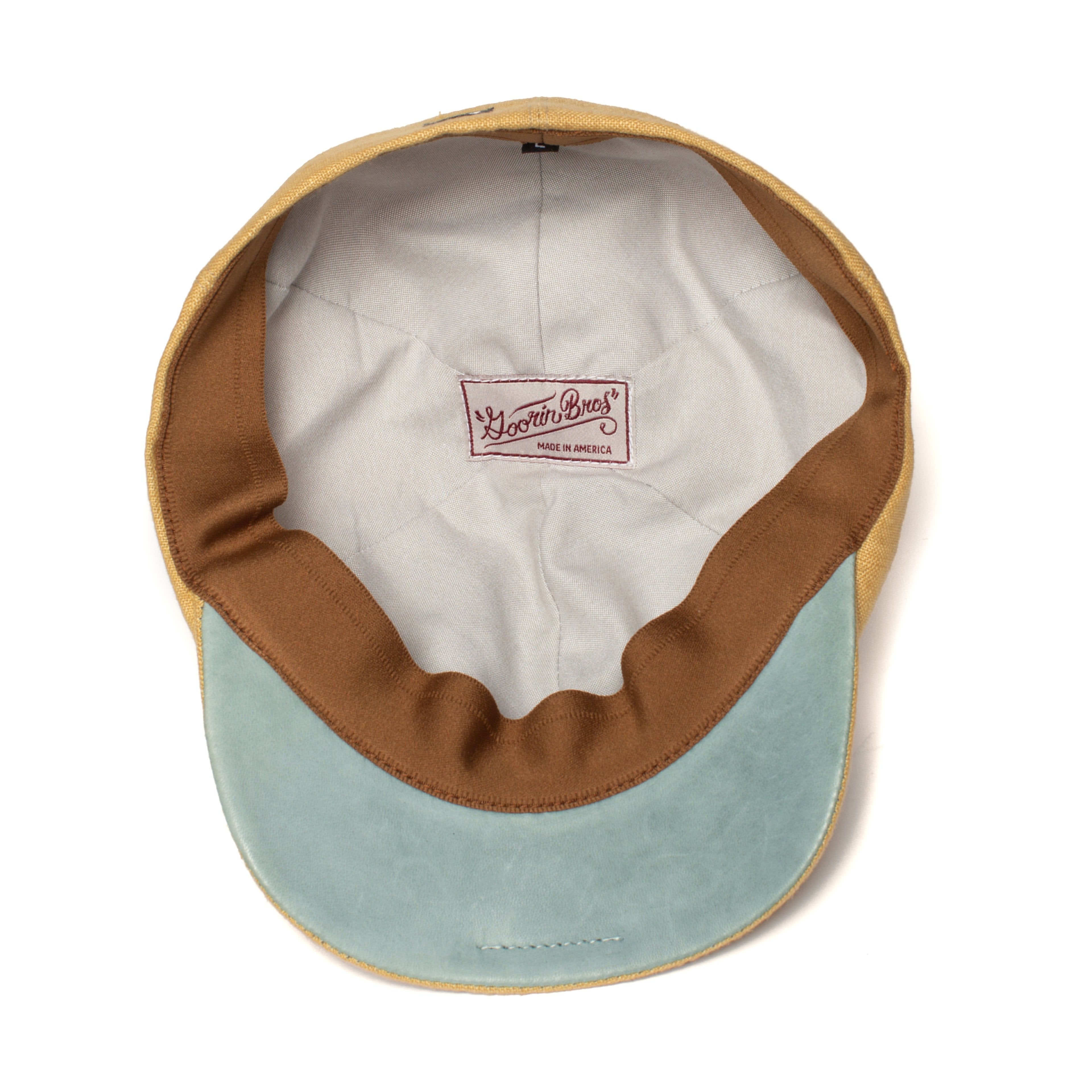 Goorin Bros. summer dreams linen ivy flatcap Tan under view