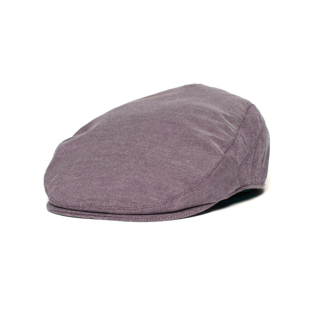 Goorin Bros. thunder roll cotton ivy flatcap Burgundy left side view