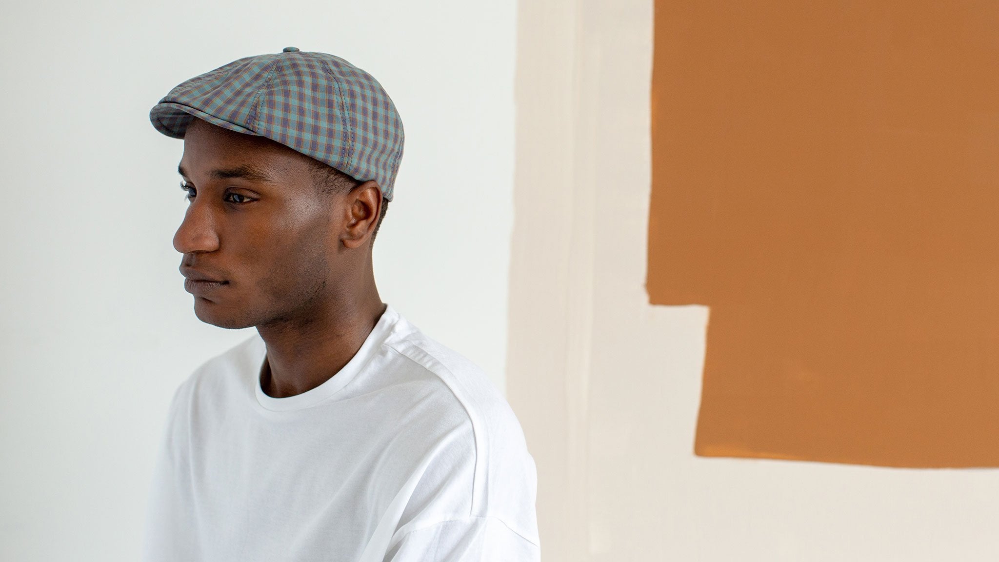 Goorin Bros. snappy dresser cotton gatsby flatcap Teal hero shot on male model