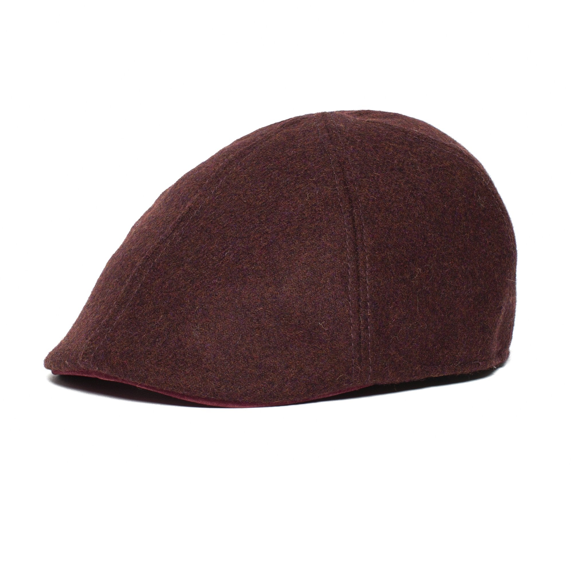Goorin Bros. wrigley wool blend 6 panel duckbill flatcap Burgundy left side view
