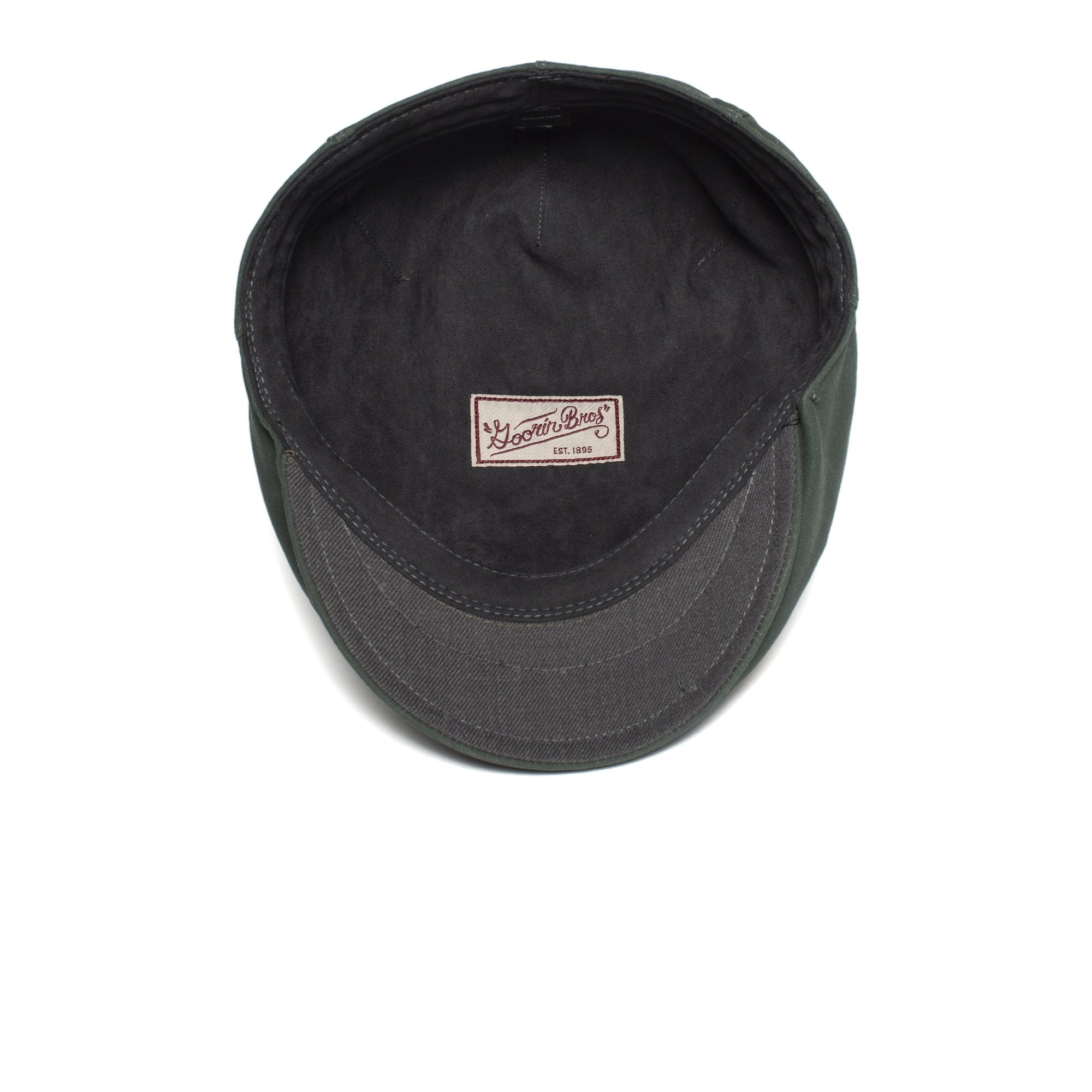 Goorin Bros. rain cloud cotton low profile ivy flatcap Forest under view