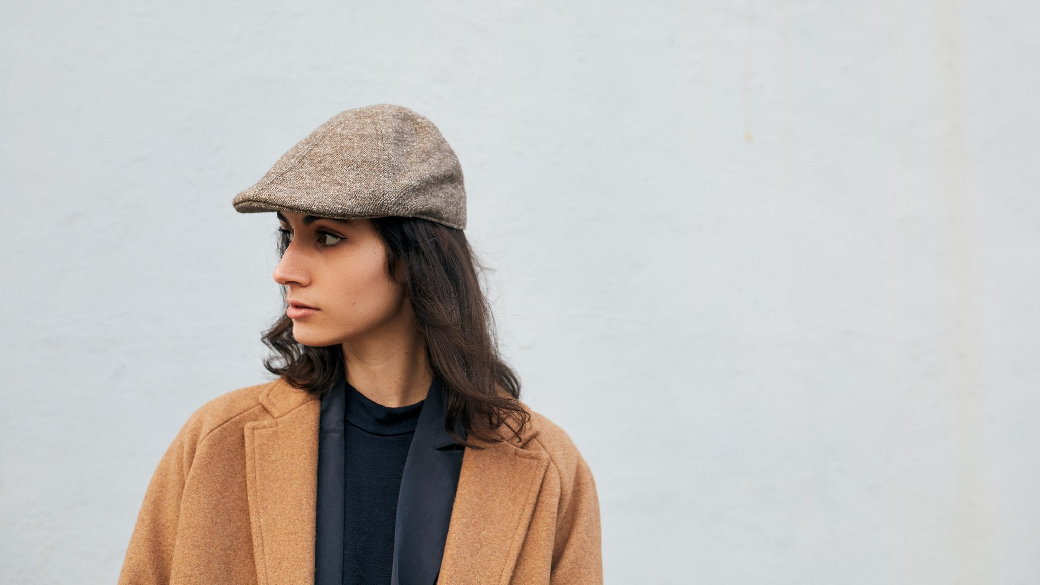 Goorin Bros. love to love ivy flatcap Brown hero shot on female model