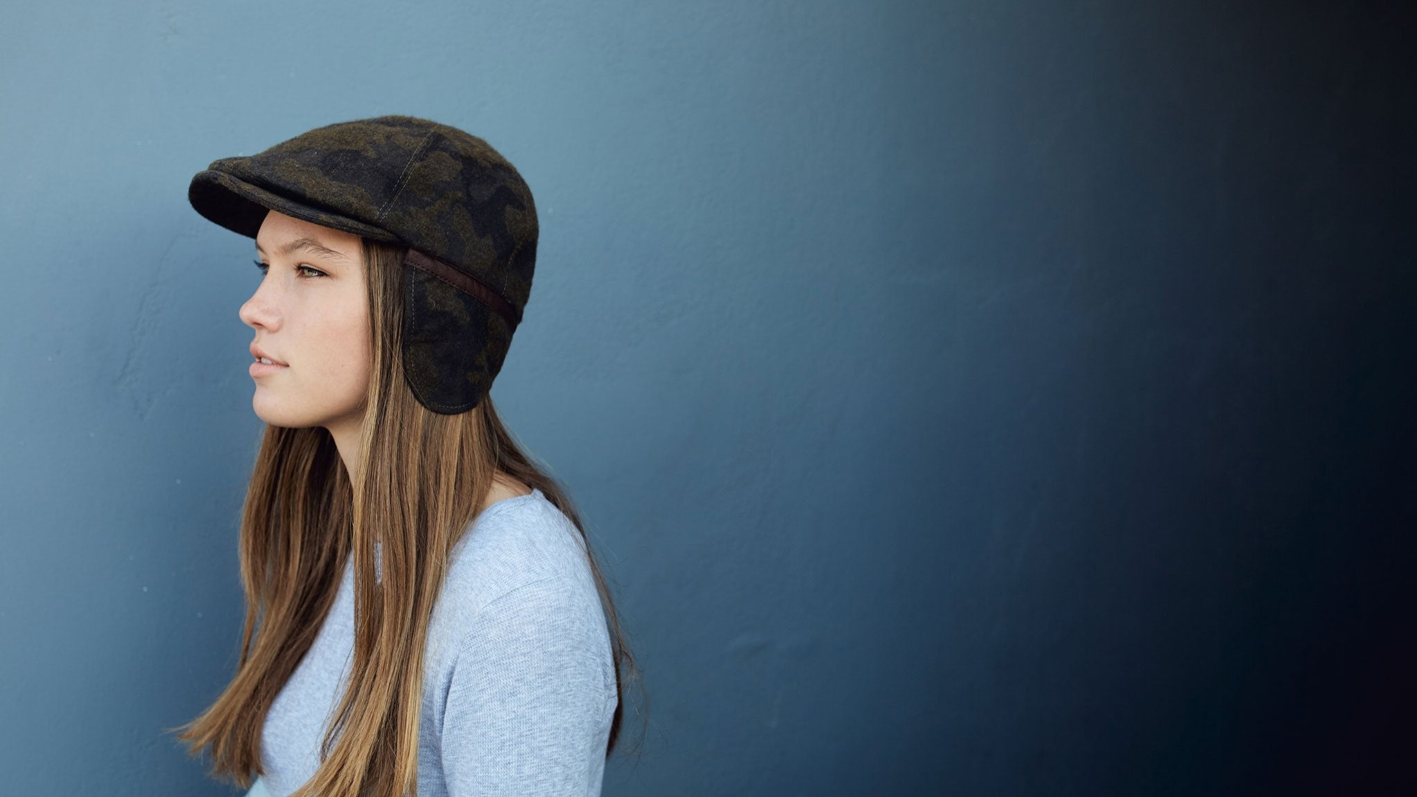 Goorin Bros. hidden views wool blend 6 panel ivy flatcap Olive Lifestyle Womens
