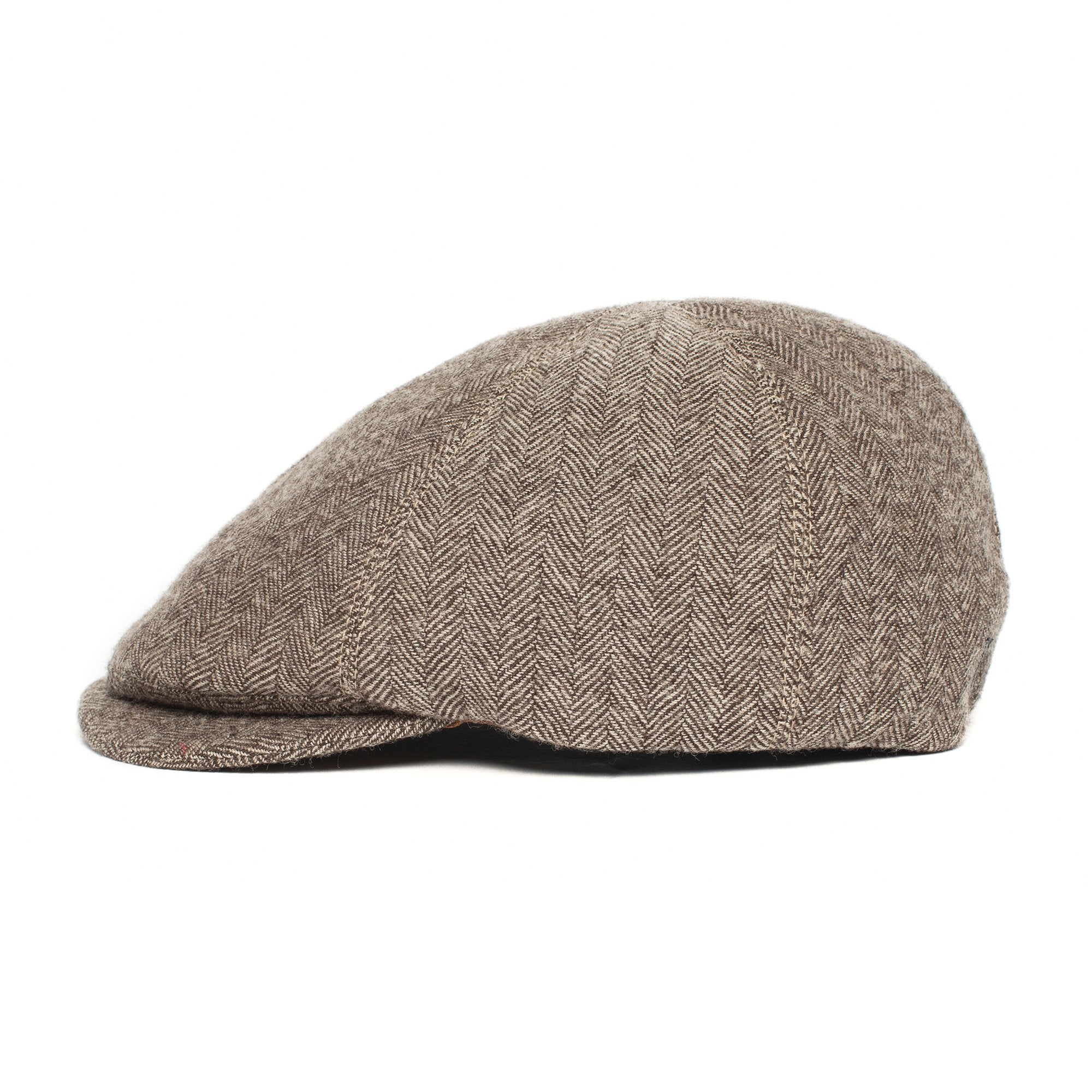 Goorin Bros. fly high cotton 6 panel duckbill flatcap Brown side view