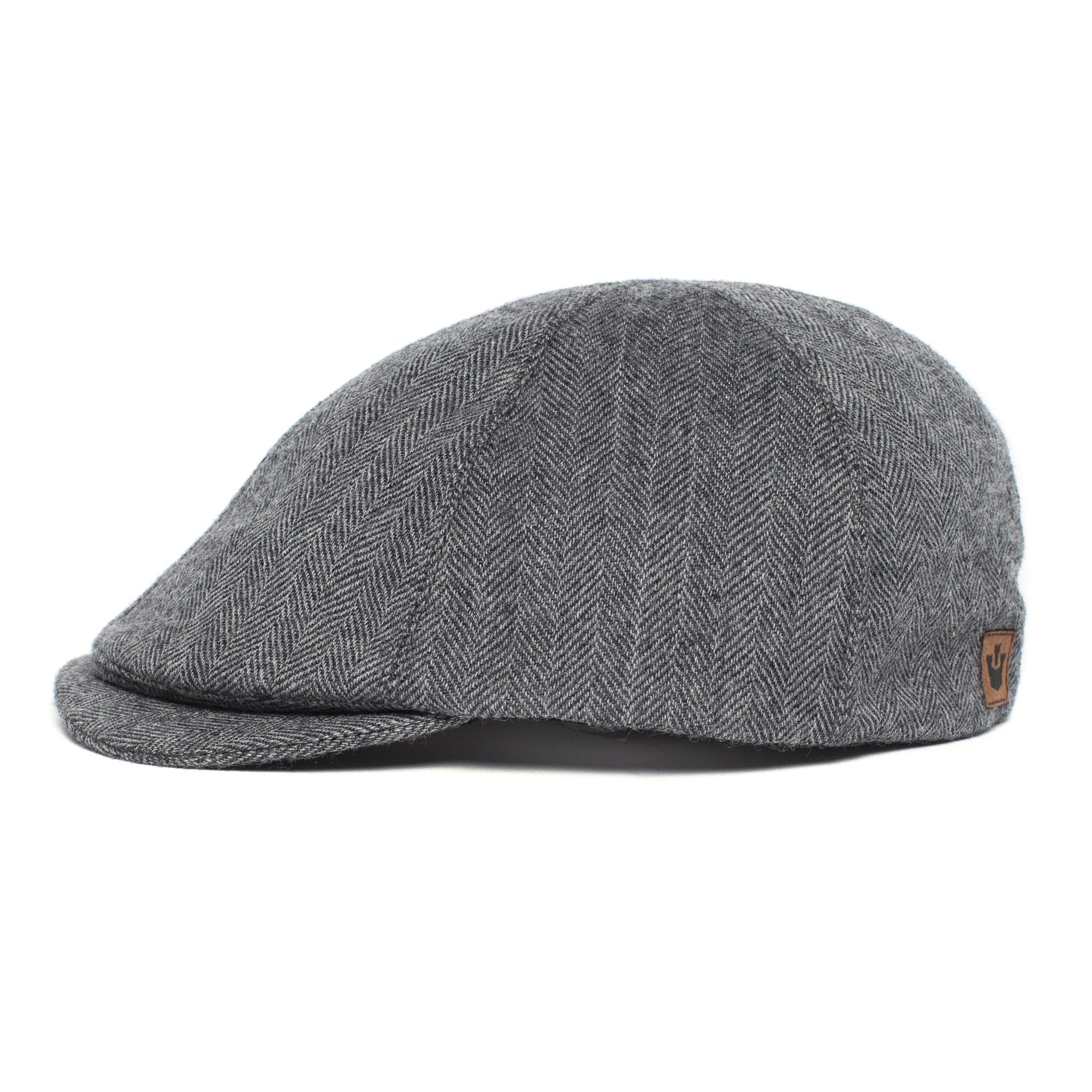 Goorin Bros. fly high cotton 6 panel duckbill flatcap Charcoal side view