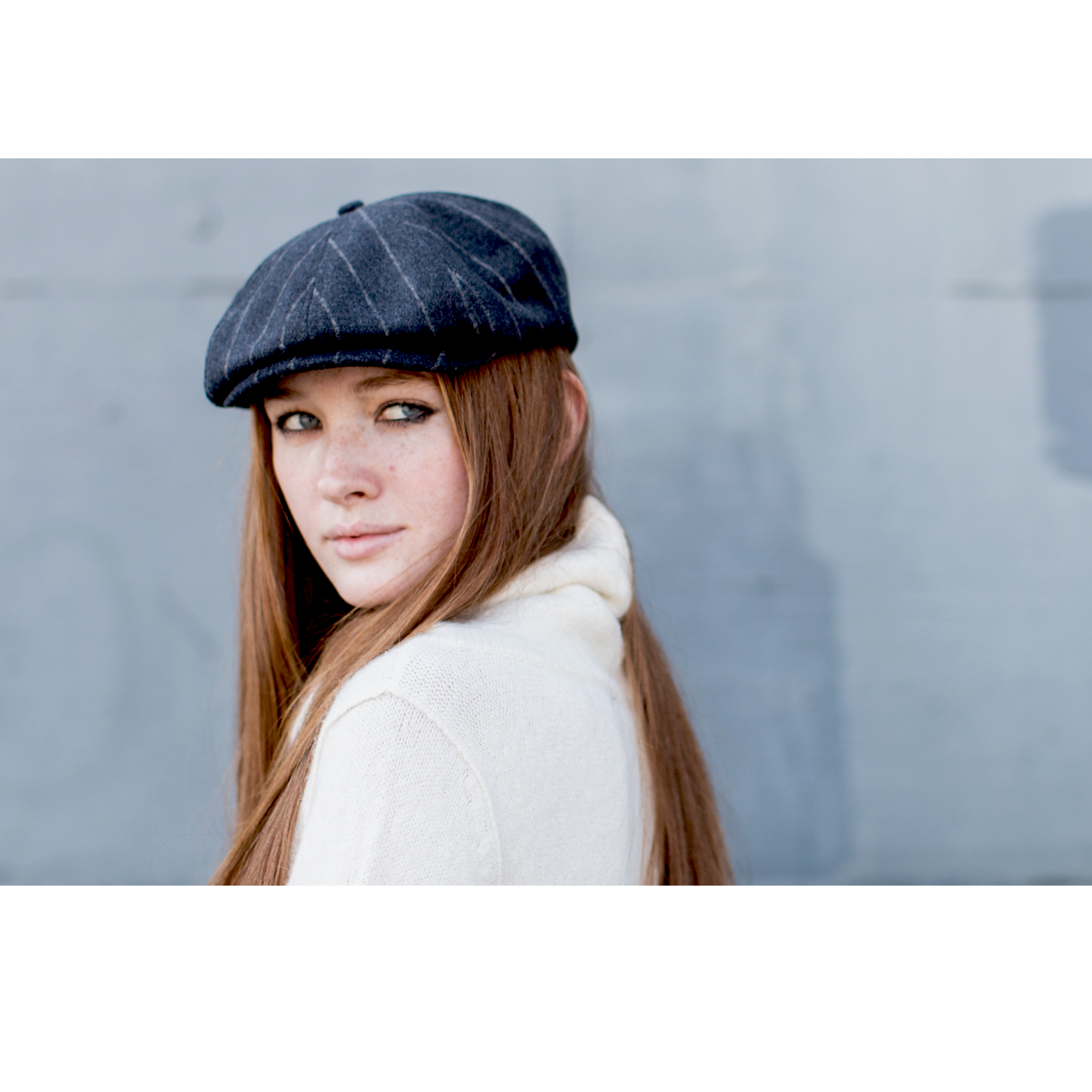 Goorin Bros. leaf me alone wool blend gatsby flatcap Charcoal womens styling