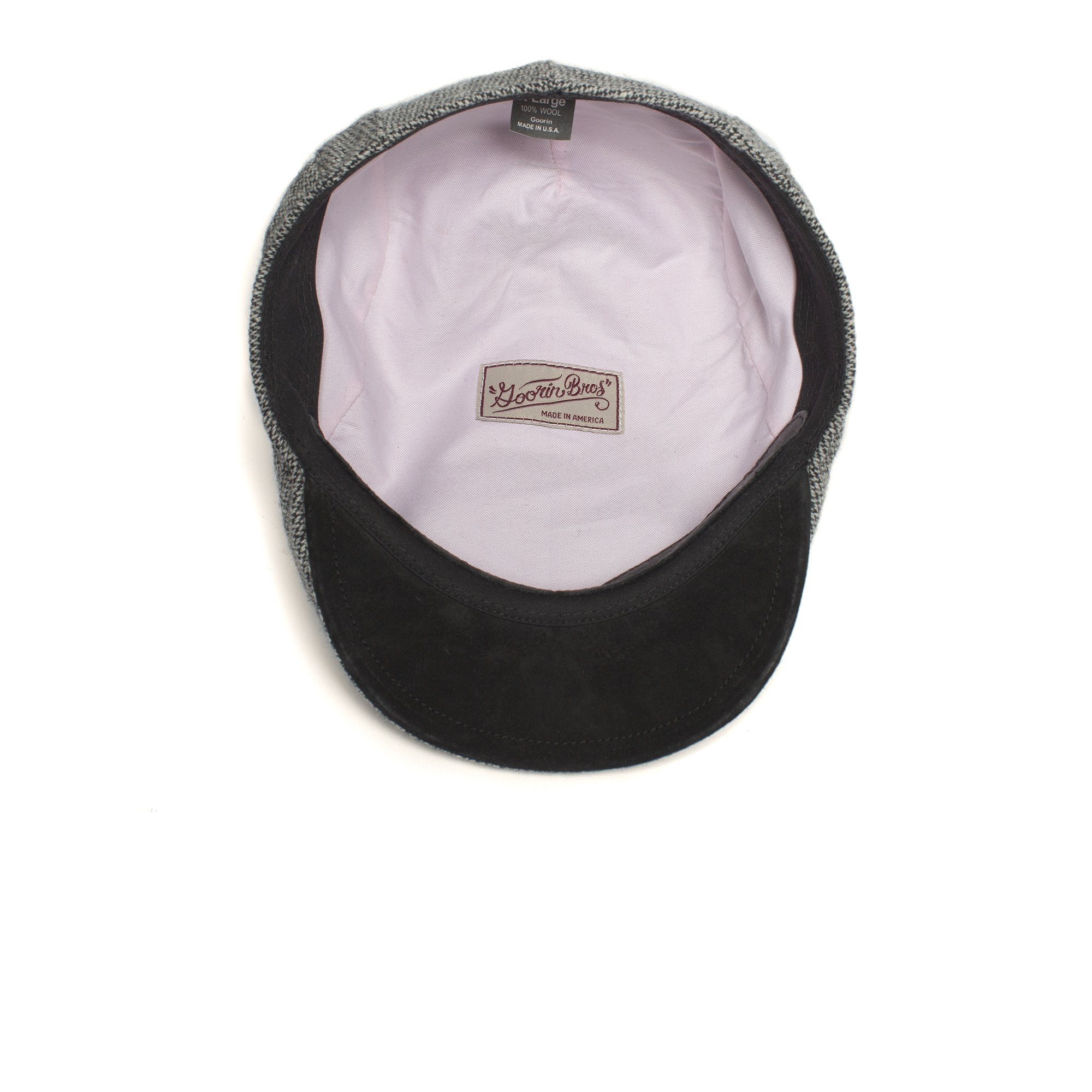 Goorin Bros. uncle steve wool blend 6 panel ivy flatcap Black under view