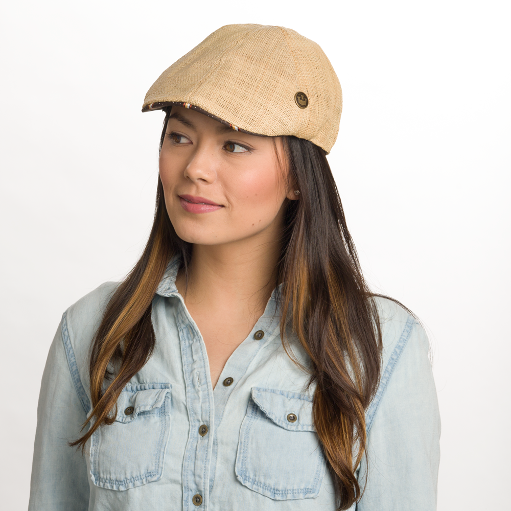 Goorin Bros. ford straw duckbill ivy flatcap Natural womens styling