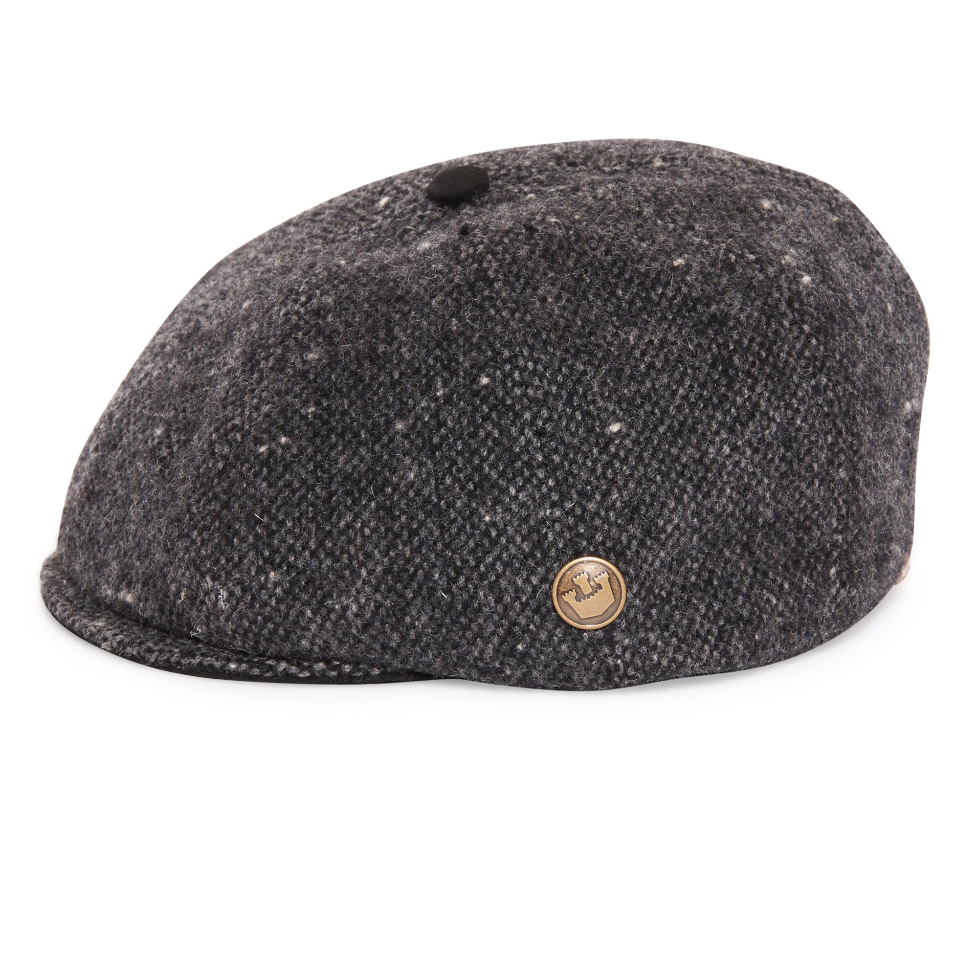 Goorin Bros. sammy wool blend gatsby flatcap Charcoal side view