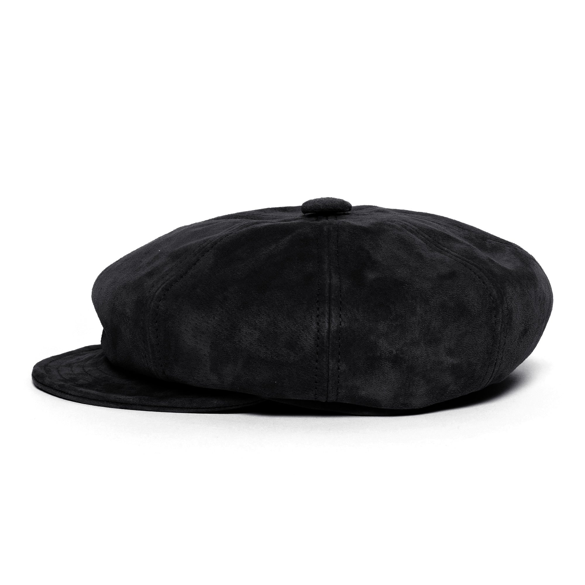 Goorin Bros. ruthy leather cabbie Black side view