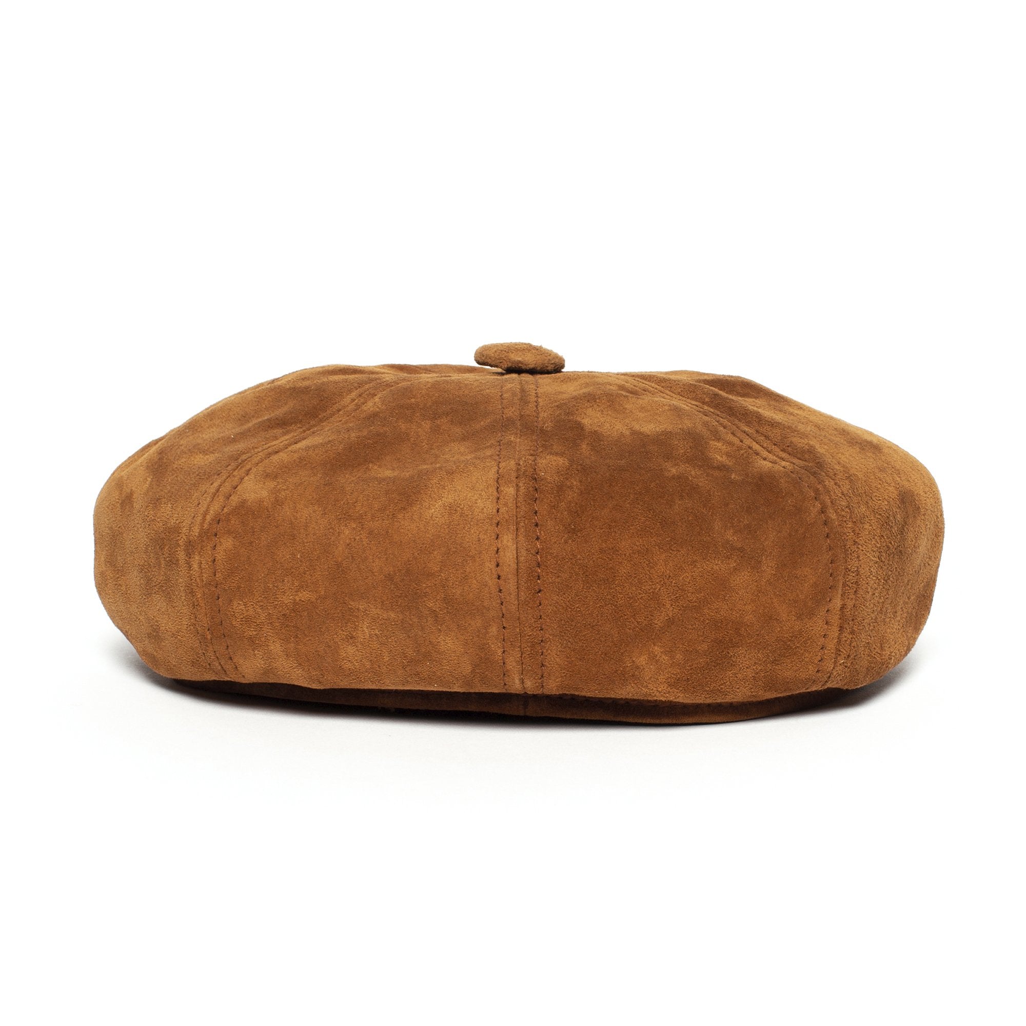 Goorin Bros. ruthy leather cabbie Tan back view
