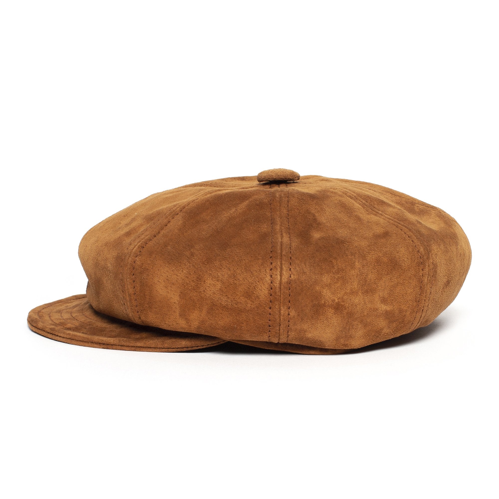 Goorin Bros. ruthy leather cabbie Tan side view