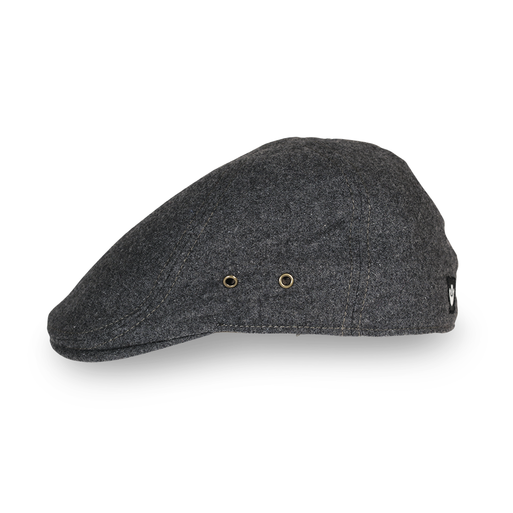 Goorin Bros. north beach wool blend halo ivy flatcap Grey left side view