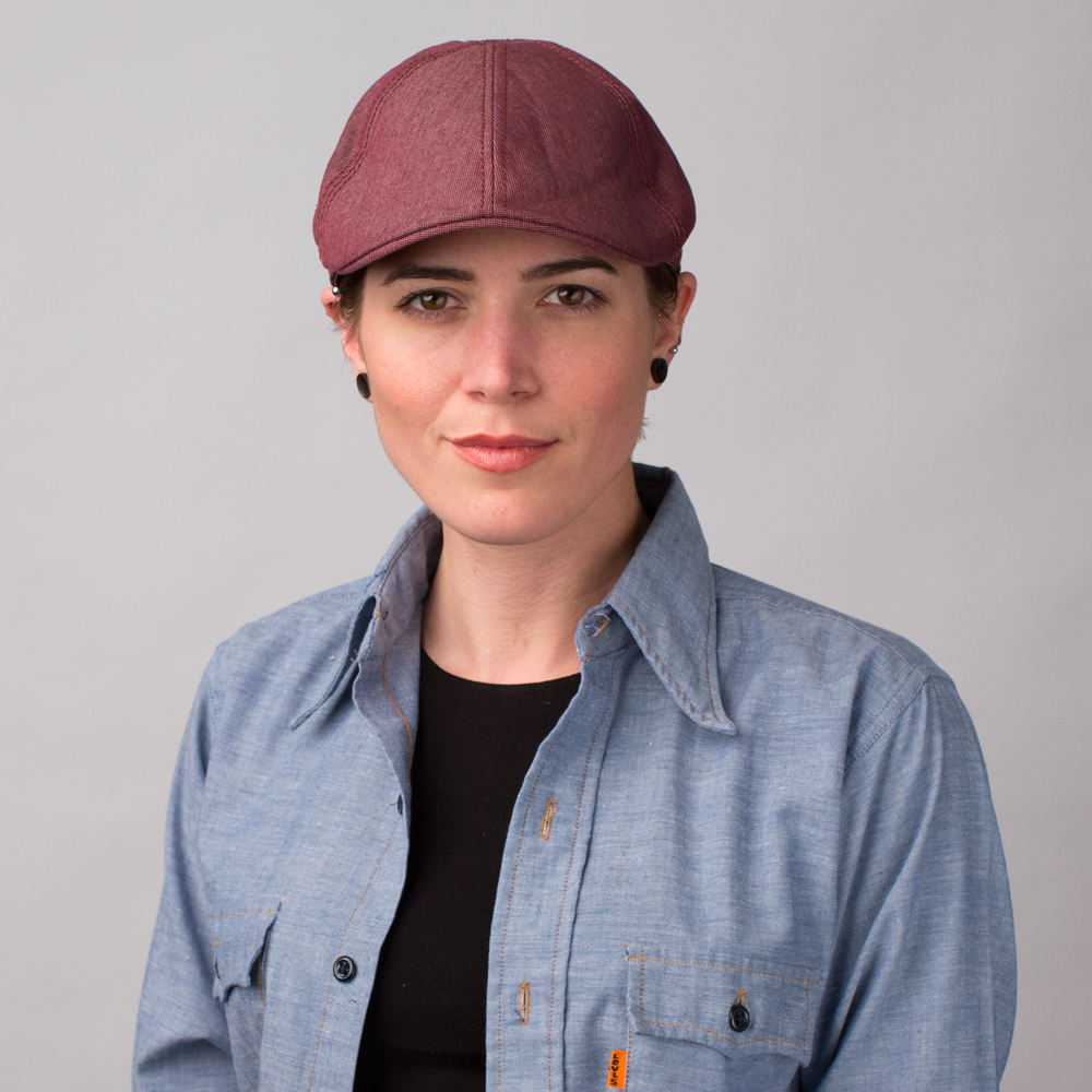 Goorin Bros. blue moon cotton duckbill ivy flatcap Red womens styling