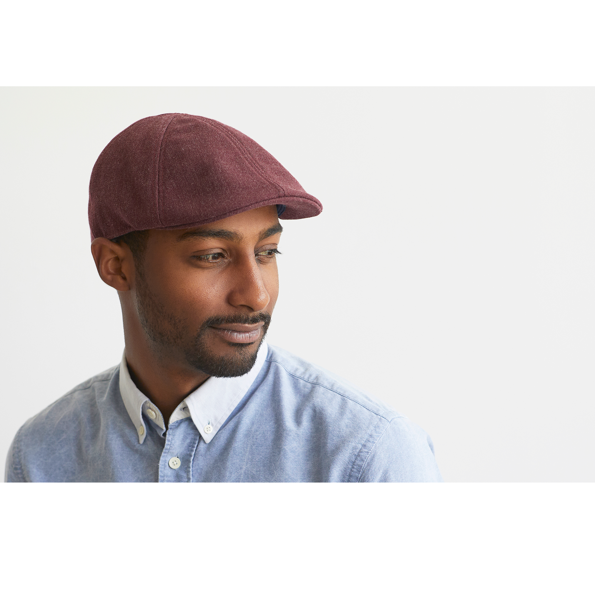 Goorin Bros. old town acrylic duckbill ivy flatcap Burgundy mens styling