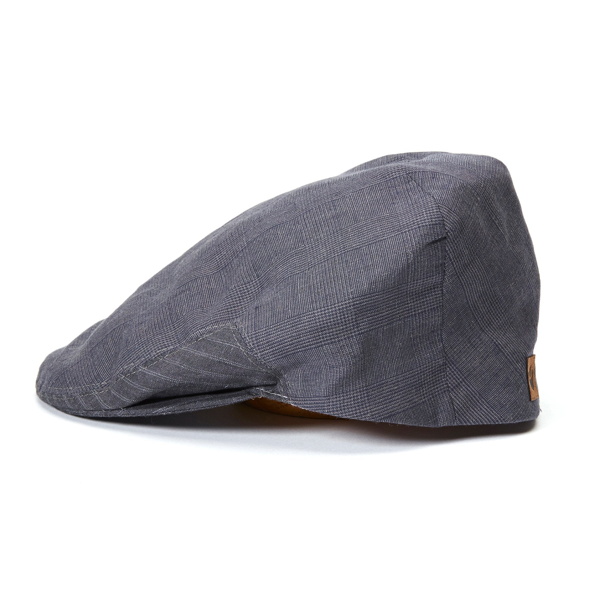 Goorin Bros. vladimir linen low profile ivy flatcap Navy side view