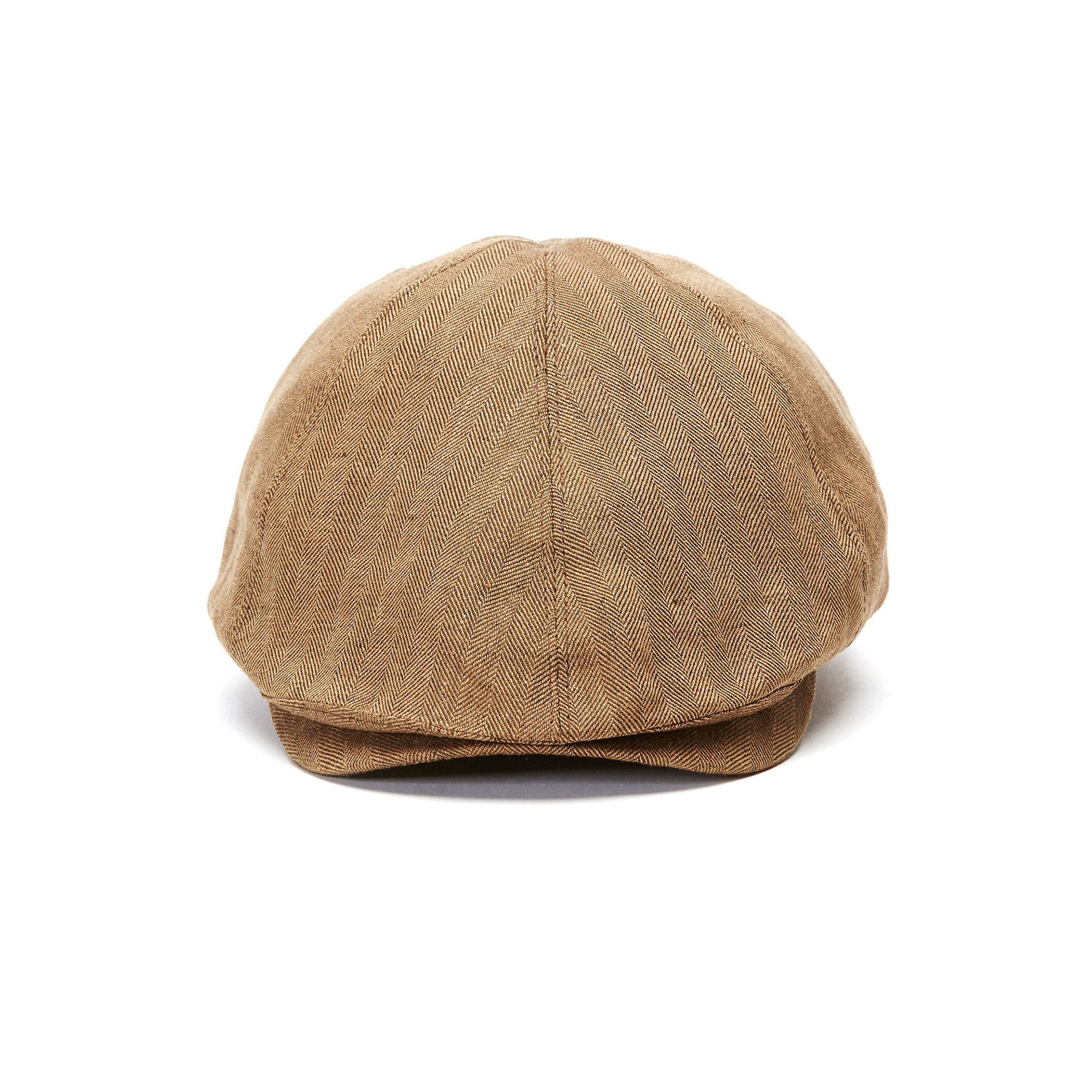 Goorin Bros. alistair linen 6 panel ivy flatcap Brown front view