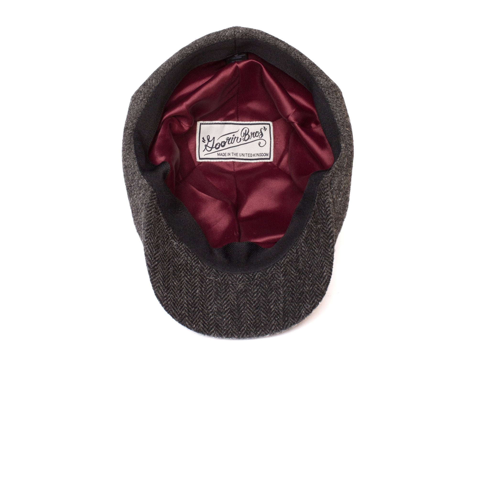 Goorin Bros. amos wool blend 6 panel ivy flatcap Charcoal under view