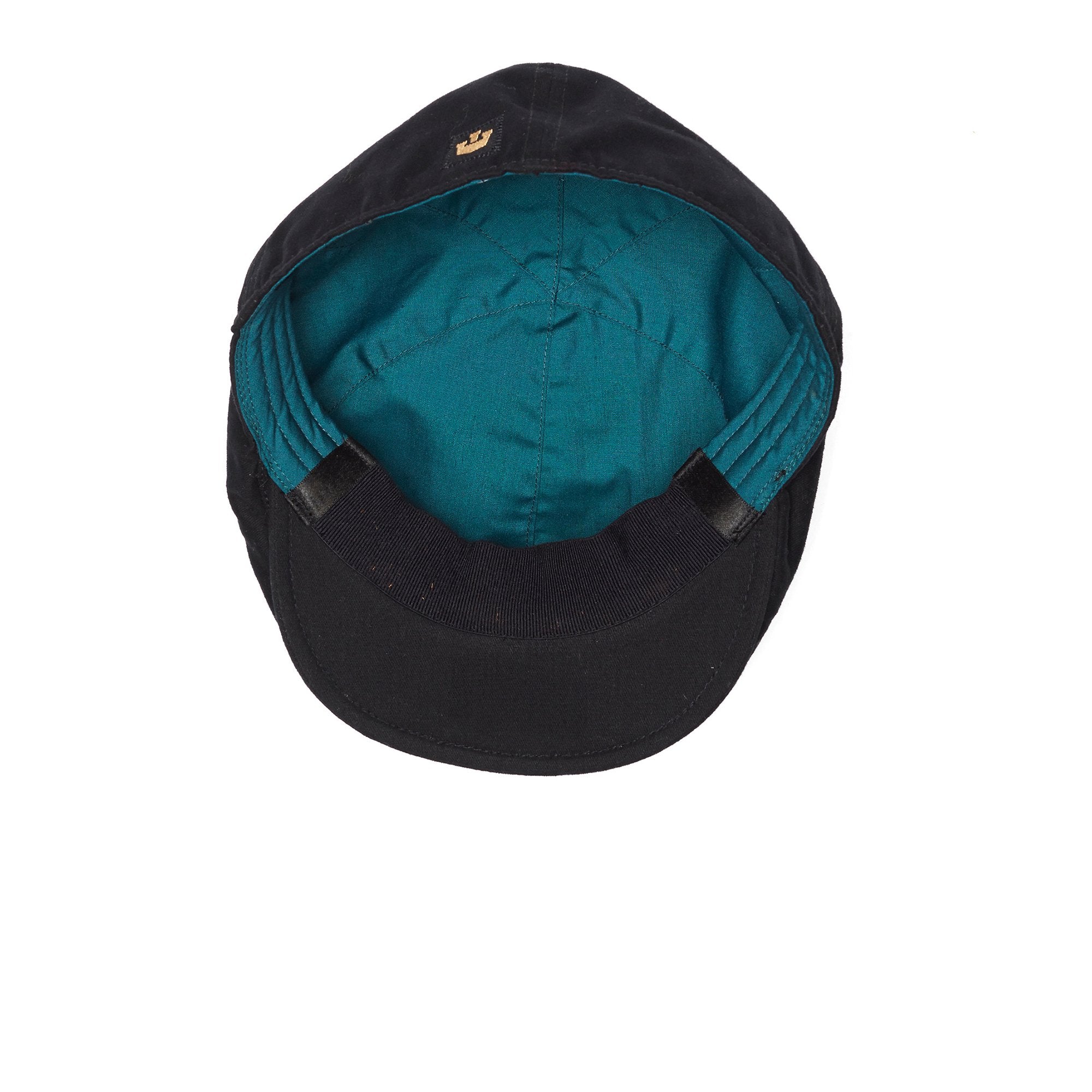 Goorin Bros. road trip cotton halo ivy flatcap Black under view