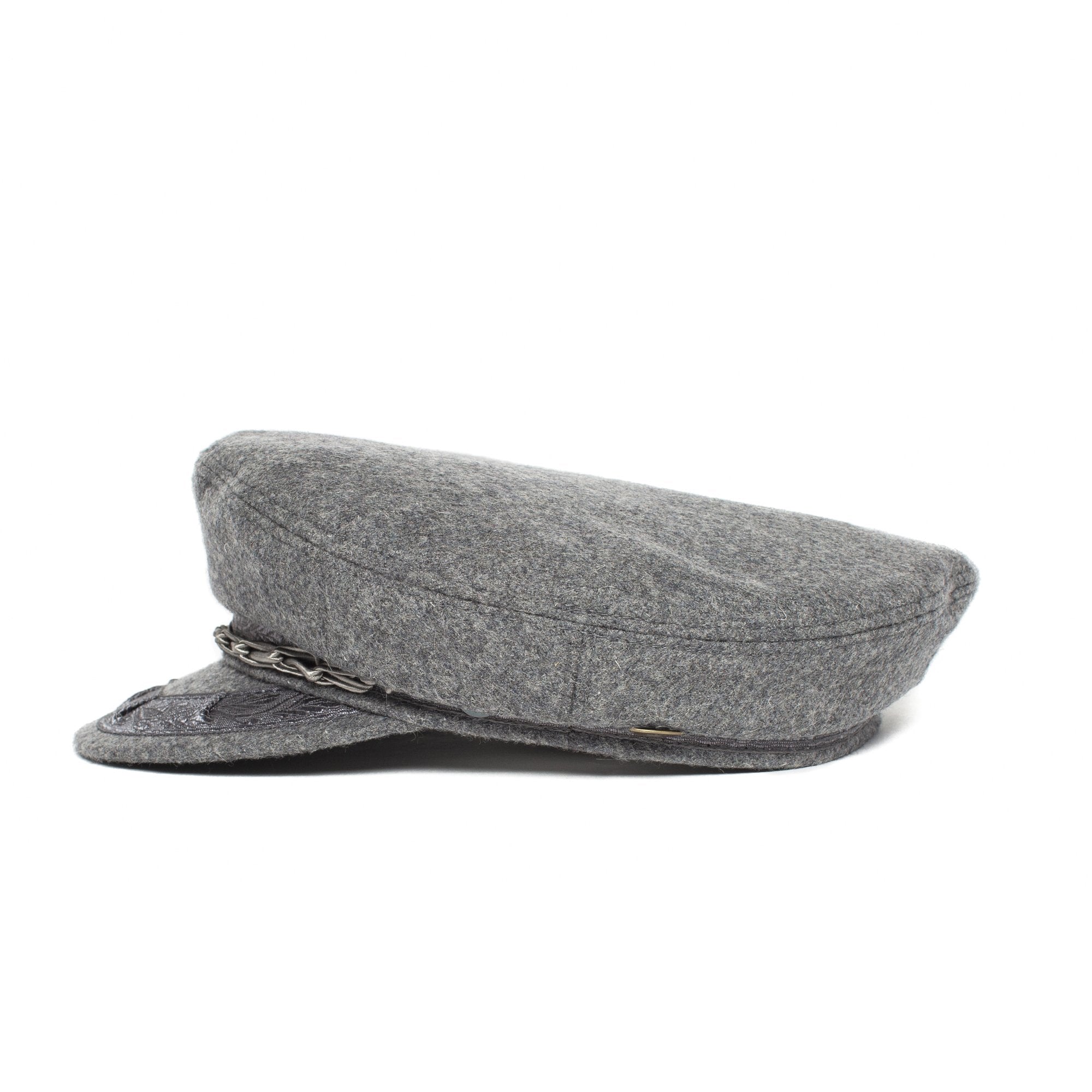 Goorin Bros. papou wool greek fisherman Grey side view