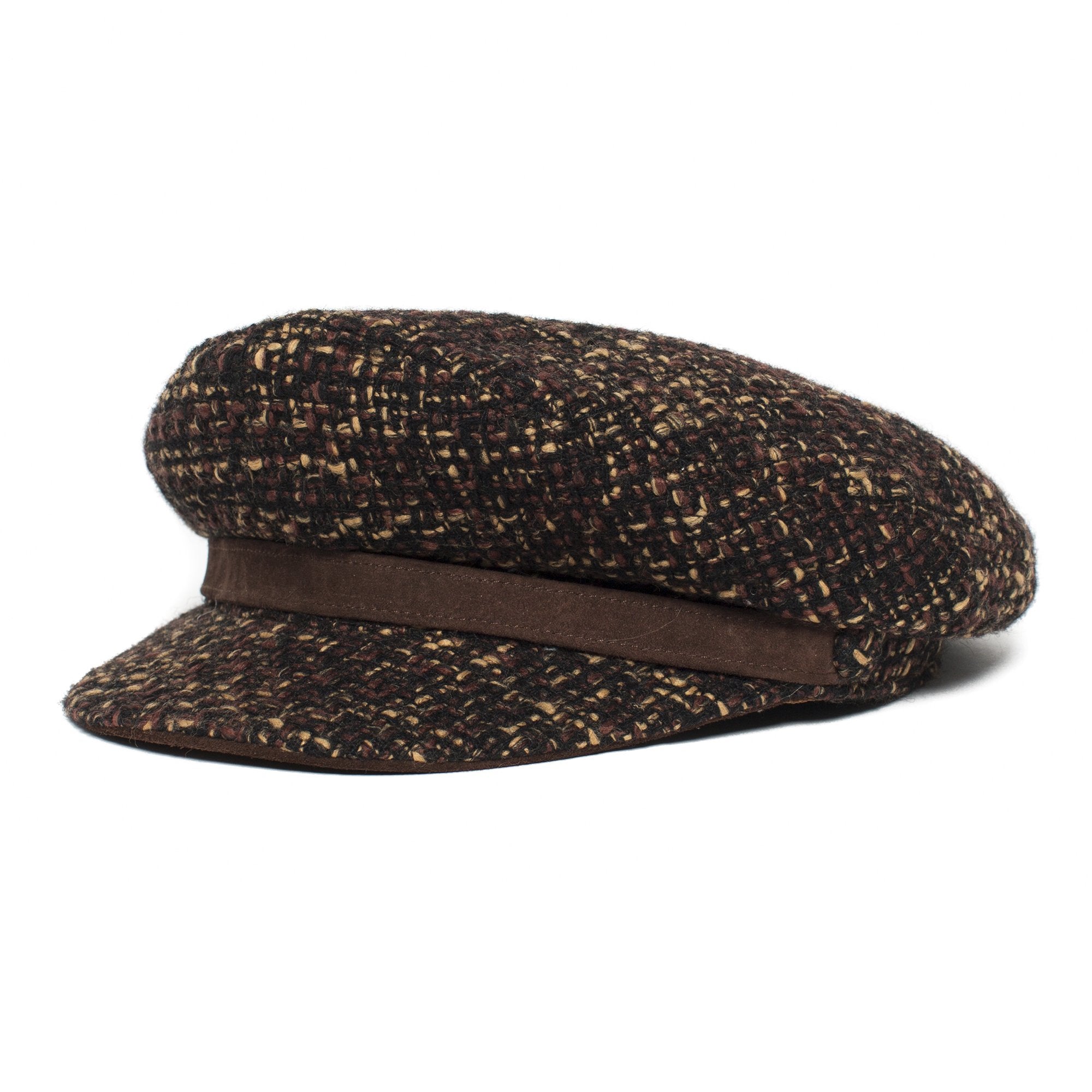 Goorin Bros. aspen wool greek fisherman Brown left side view