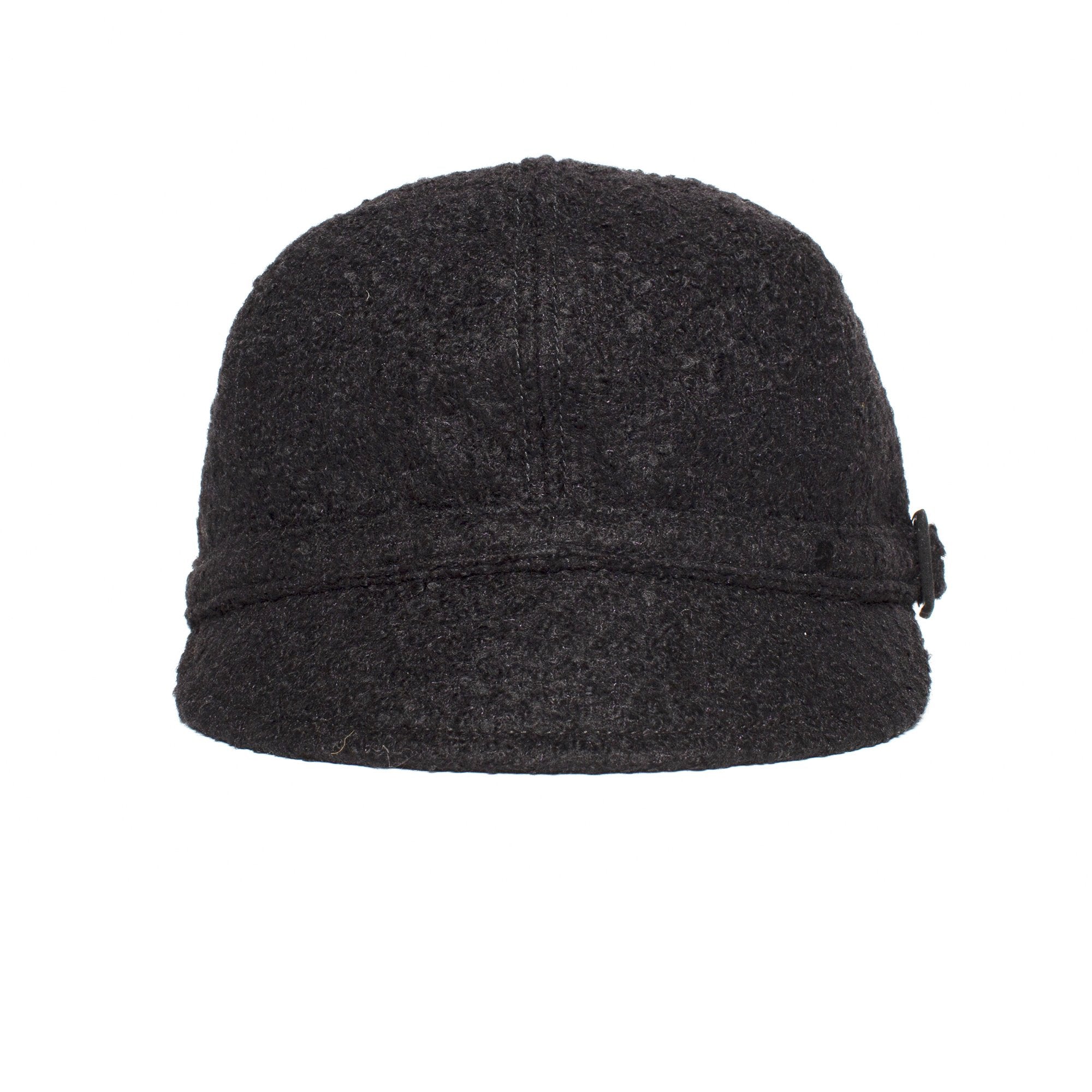 Goorin Bros. november rain wool blend rouched schoolboy hat Black front view