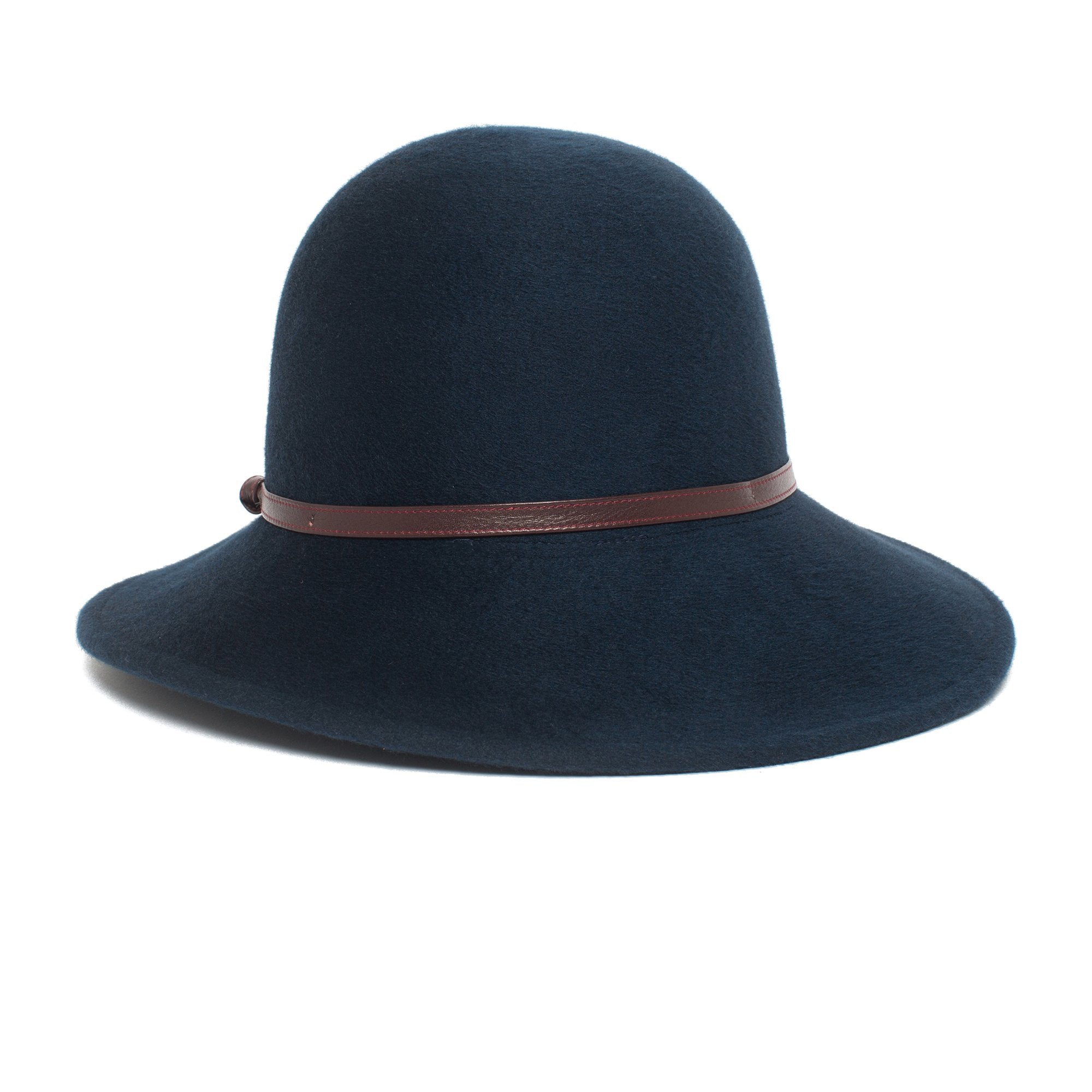 Goorin Bros. frenchie petersen wool blend cloche hat Navy front view