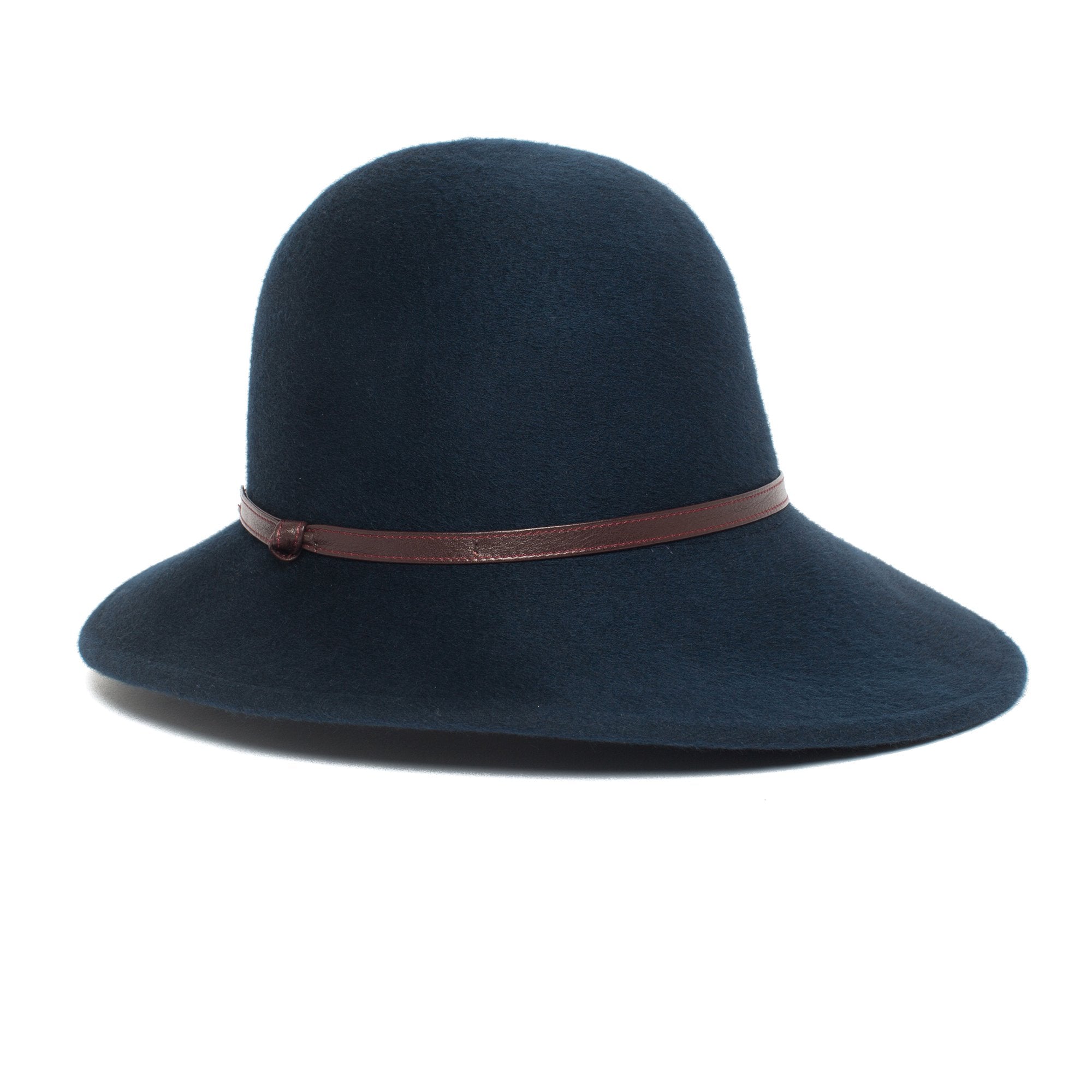Goorin Bros. frenchie petersen wool blend cloche hat Navy left side view