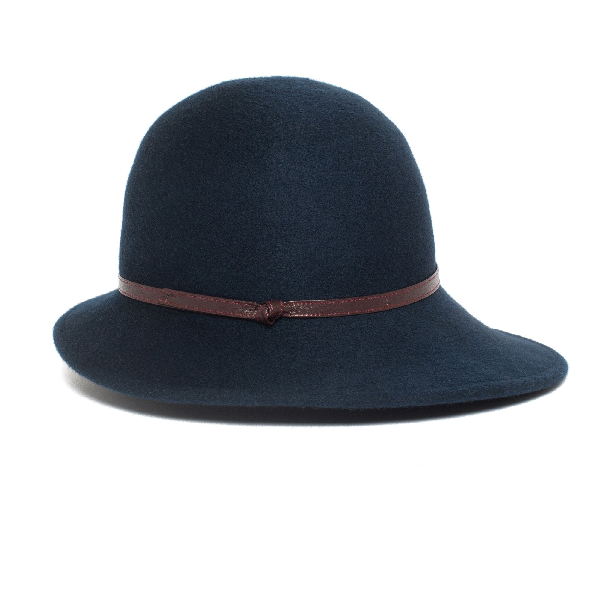 Goorin Bros. frenchie petersen wool blend cloche hat Navy side view