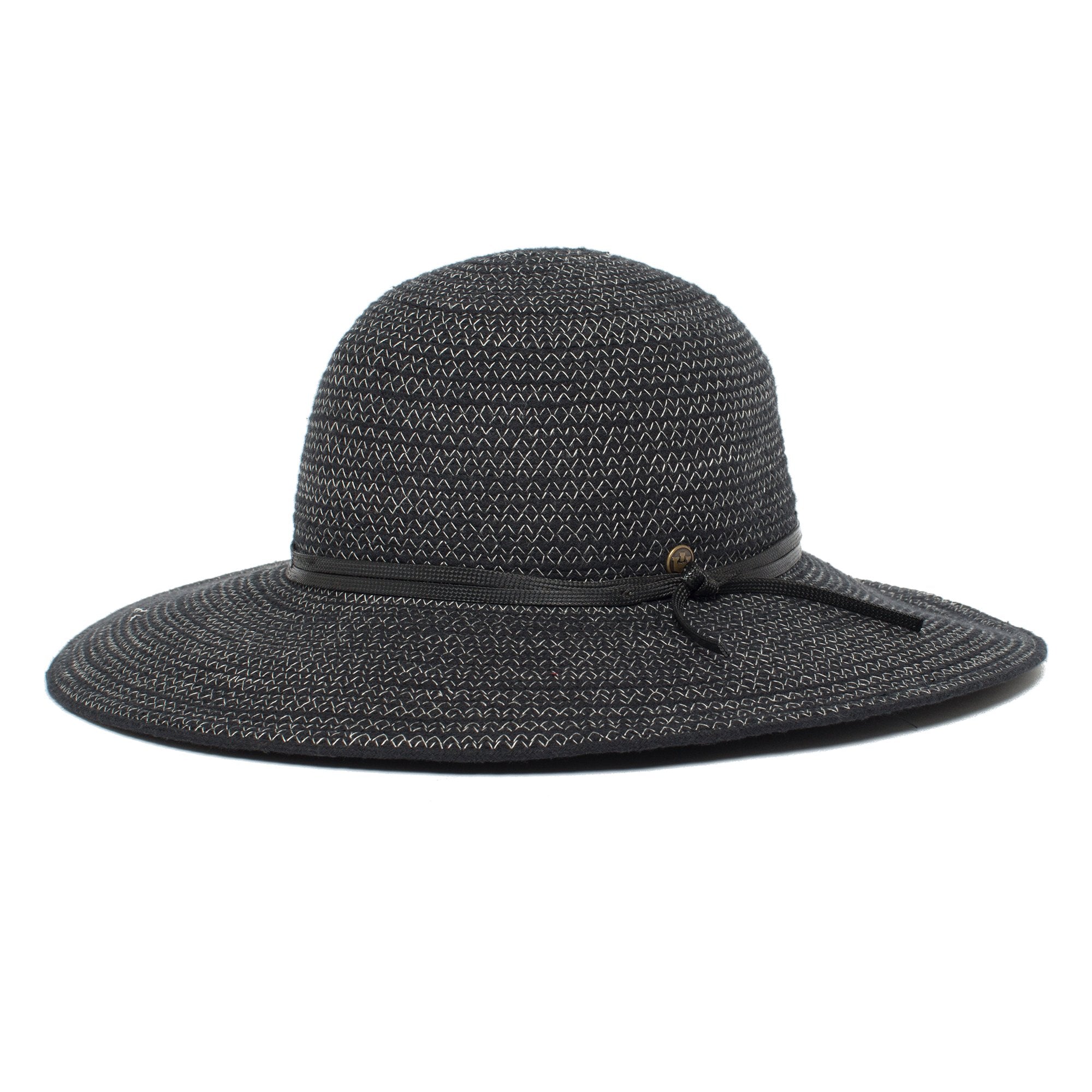 Goorin Bros. sunlight cotton floppy hat Black left side view