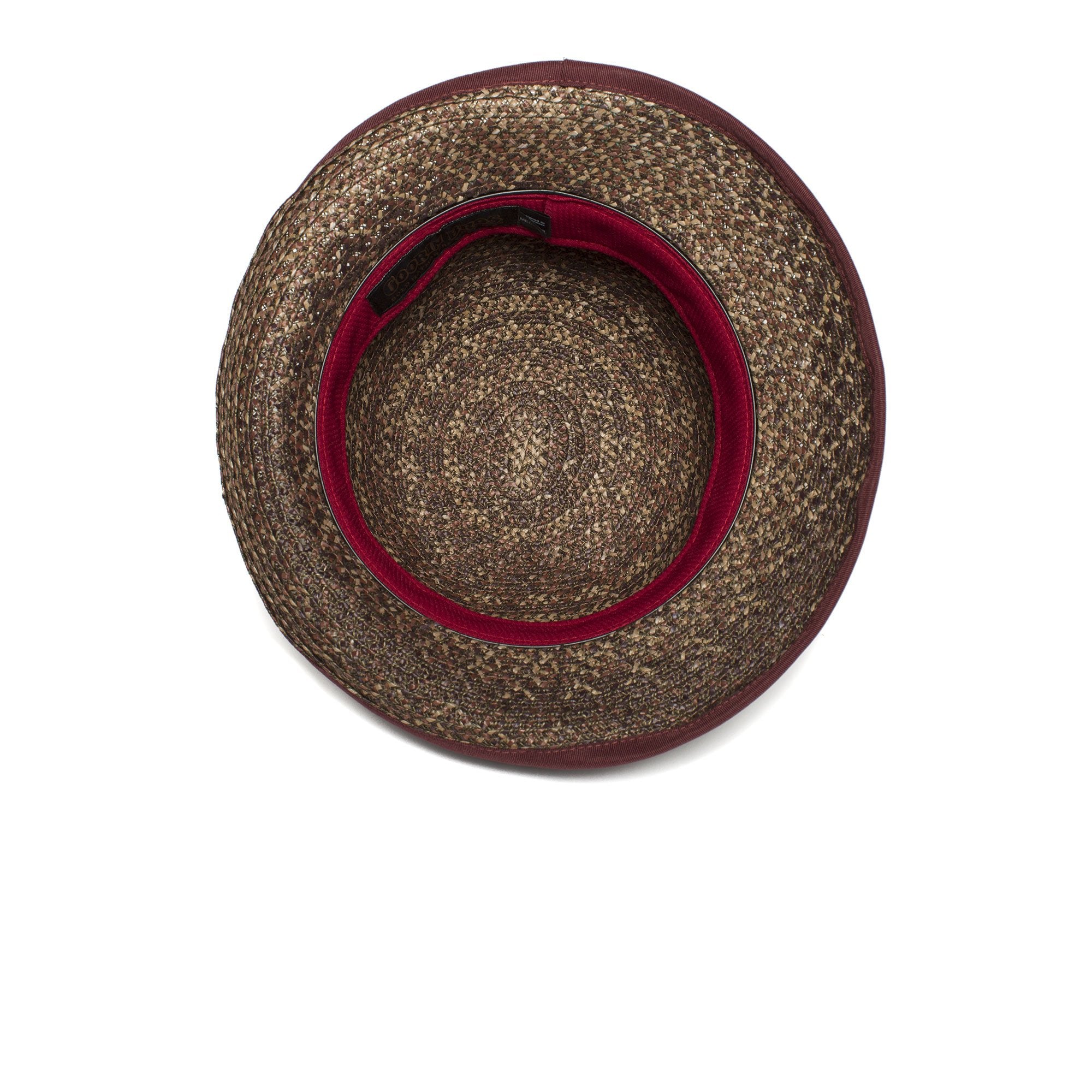 Goorin Bros. lady queen straw cloche hat Brown under view
