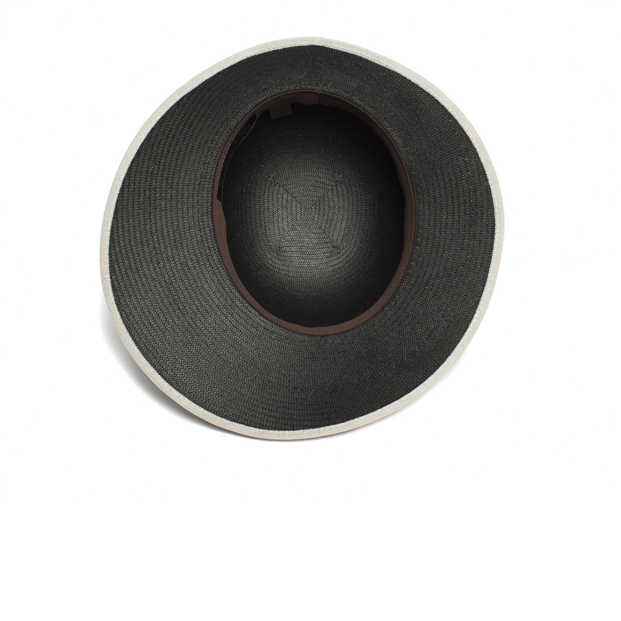 Goorin Bros. blackberry pie straw asymmetric cloche hat Black under view