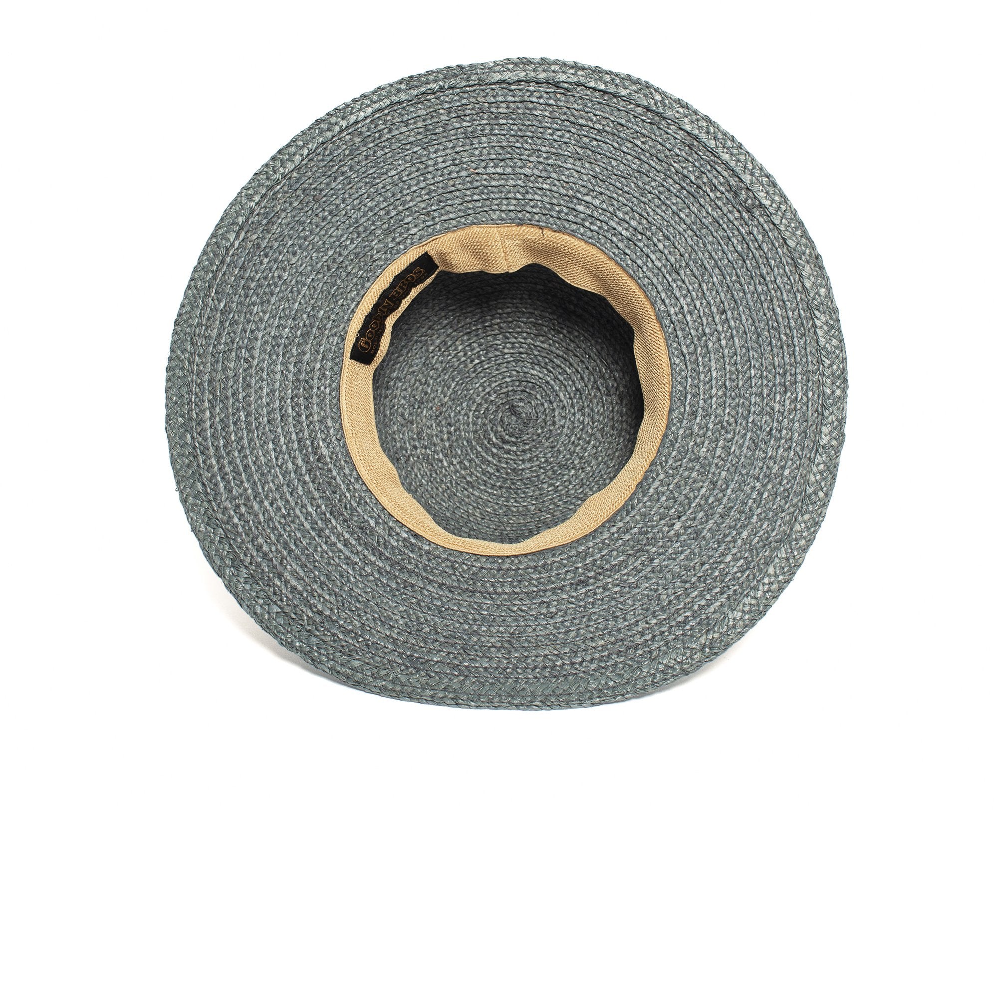 Goorin Bros. ellery straw wide brim floppy hat Blue under view