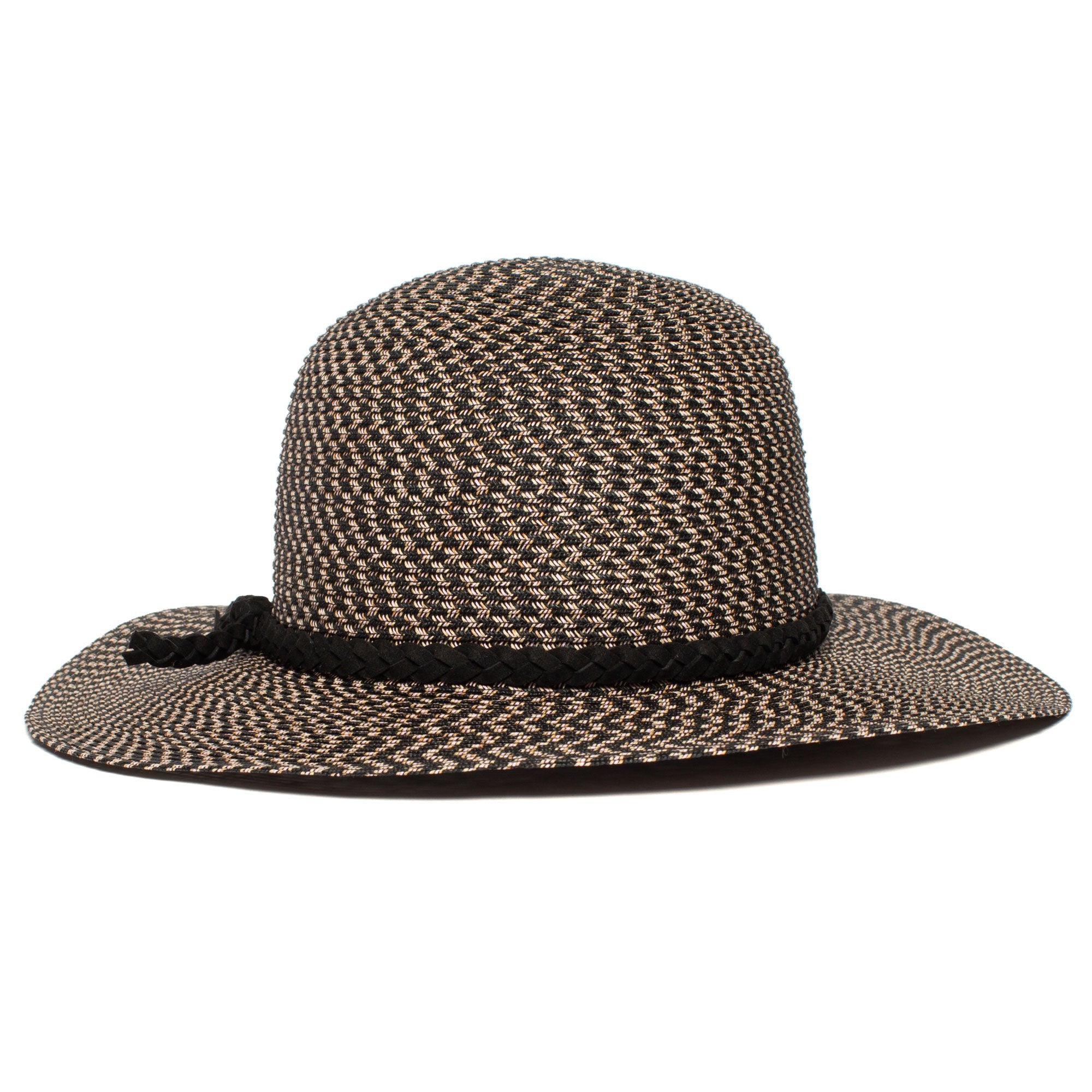Goorin Bros. free will paper wide brim floppy hat Black back view